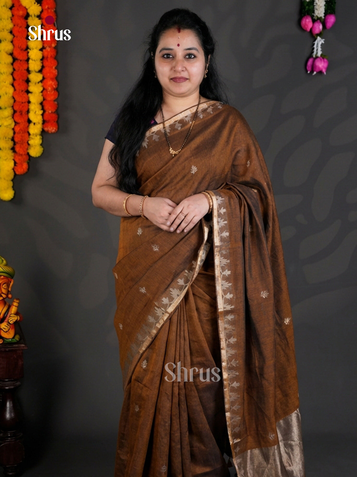 EBS03013 - Bengal cotton - Saree - Shop on Shrus.com