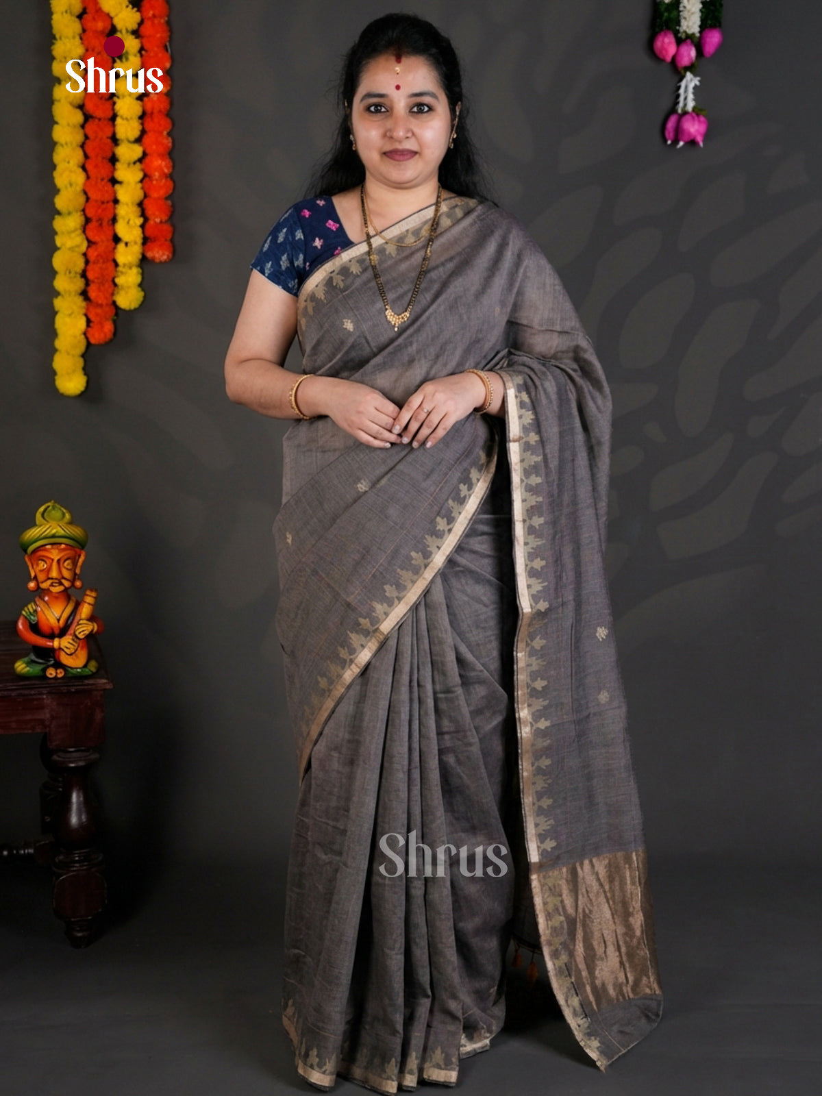 EBS03014 - Bengal cotton - Saree - Shop on Shrus.com