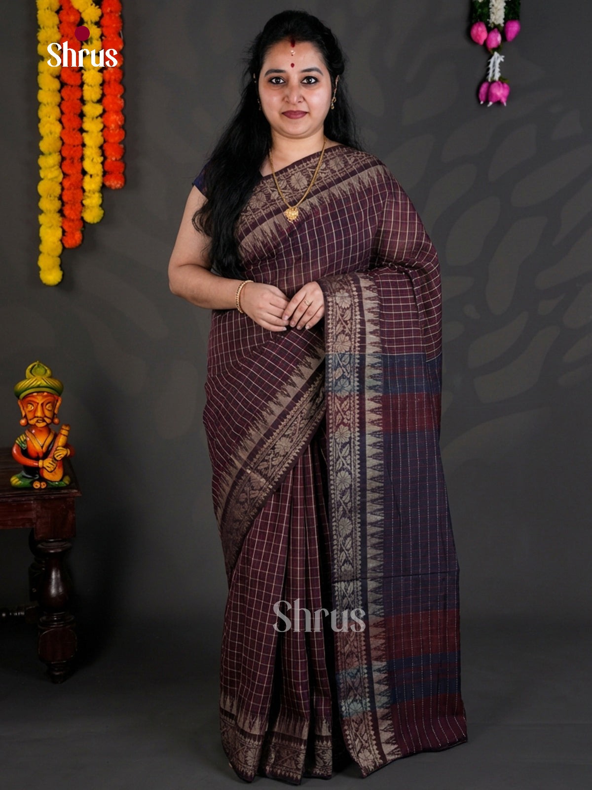 EBS03018 - Bengal cotton - Saree - Shop on Shrus.com