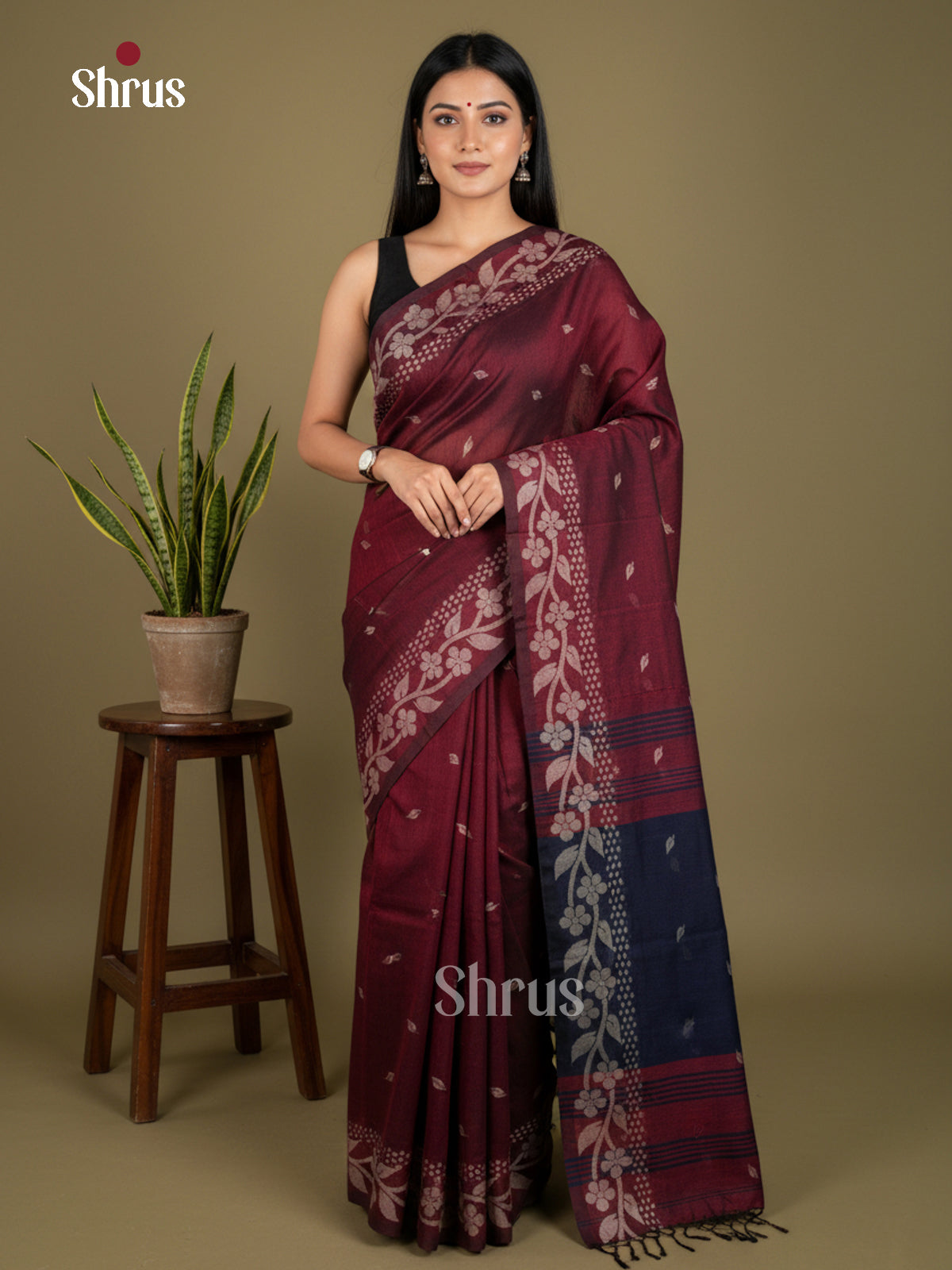 EBS03030 - Bengal cotton - Saree - Shop on Shrus.com