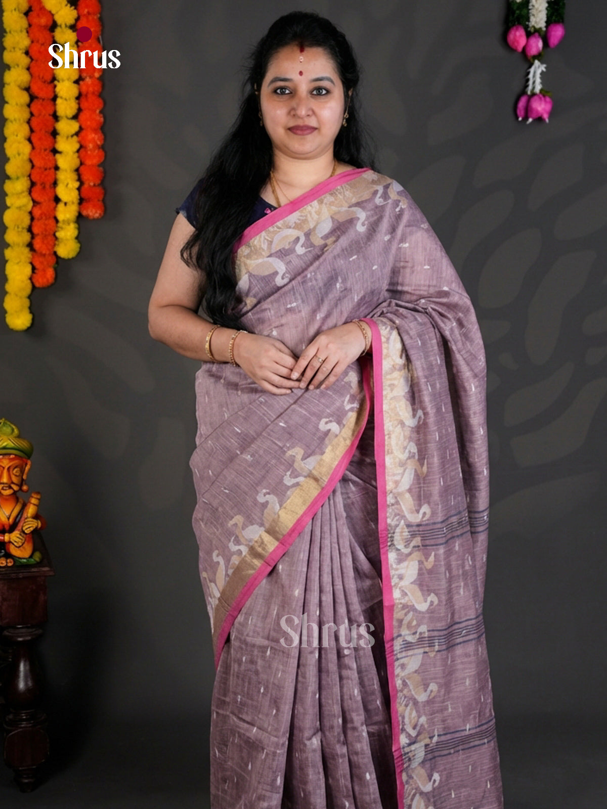 EBS03079 - Bengal cotton - Saree - Shop on Shrus.com