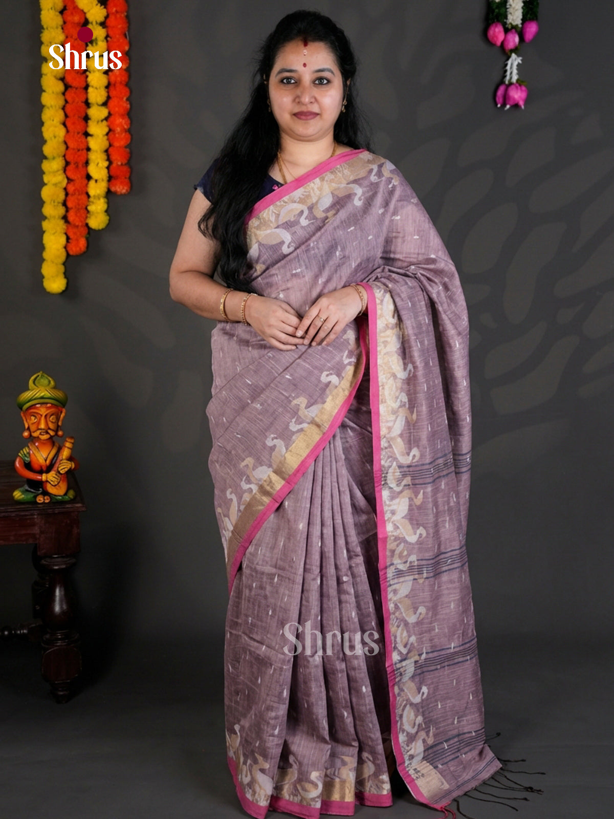 EBS03079 - Bengal cotton - Saree - Shop on Shrus.com