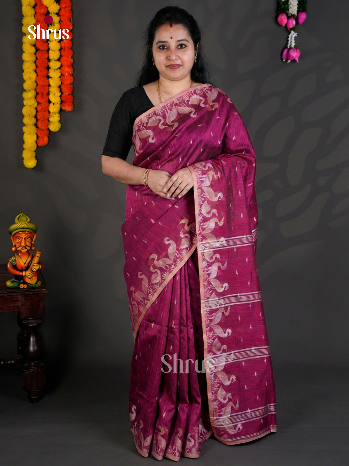 EBS03081 - Bengal cotton - Saree - Shop on Shrus.com