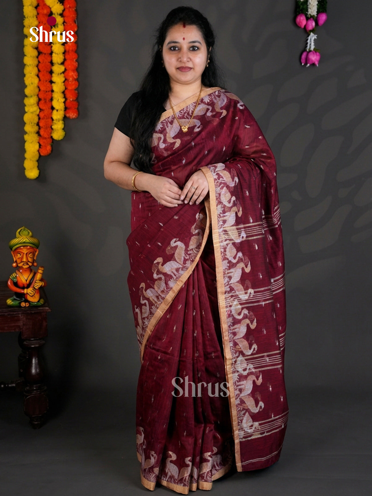 EBS03090 - Bengal cotton - Saree - Shop on Shrus.com