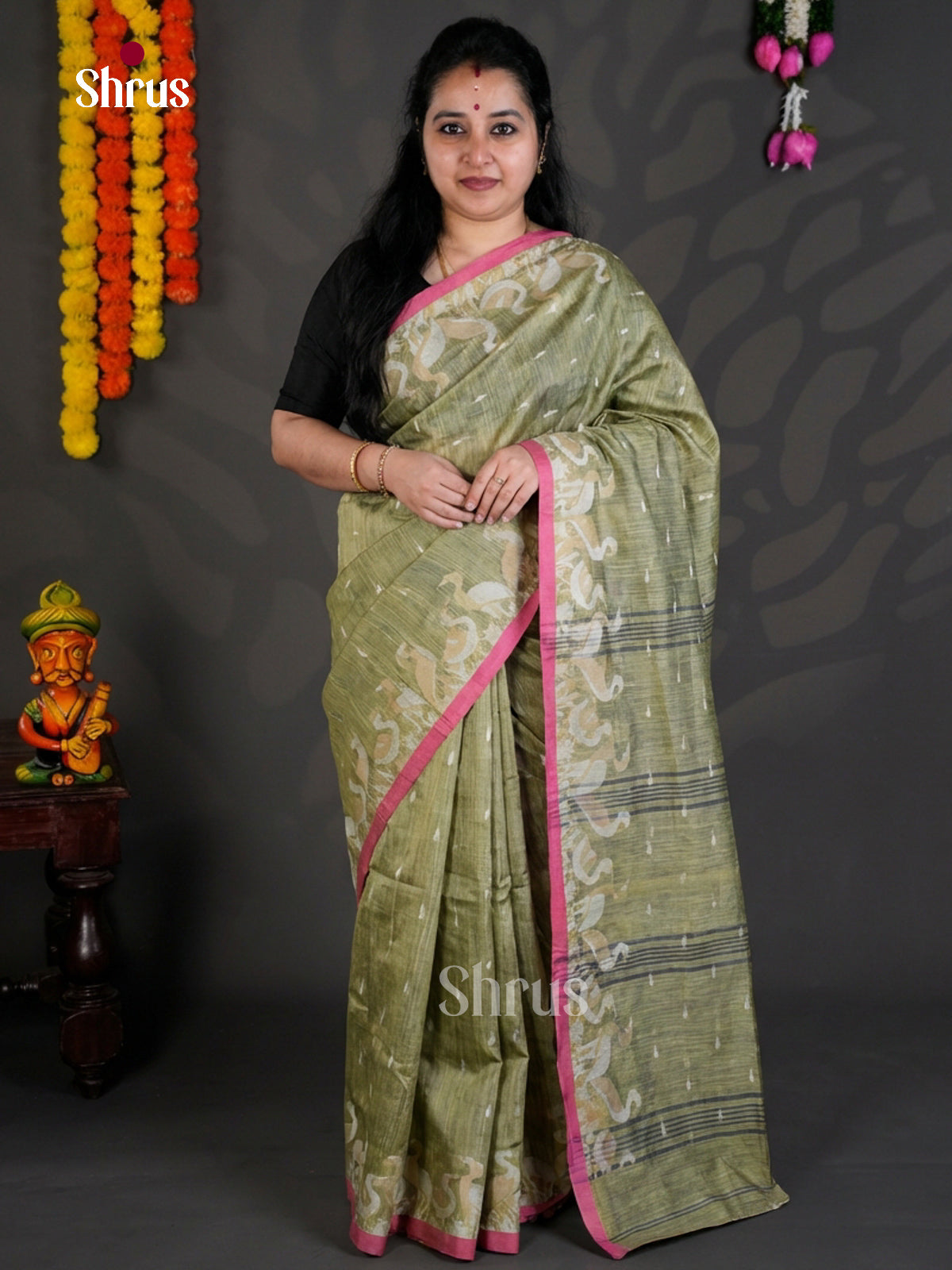 EBS03091 - Bengal cotton - Saree - Shop on Shrus.com