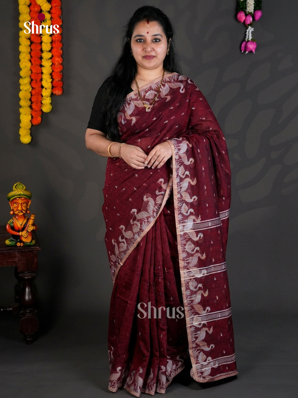 EBS03092 - Bengal cotton - Saree - Shop on Shrus.com