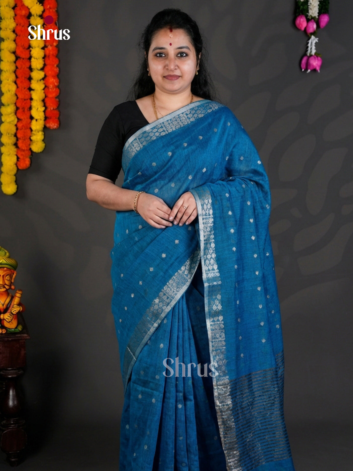 EBS03095 - Bengal cotton - Saree - Shop on Shrus.com