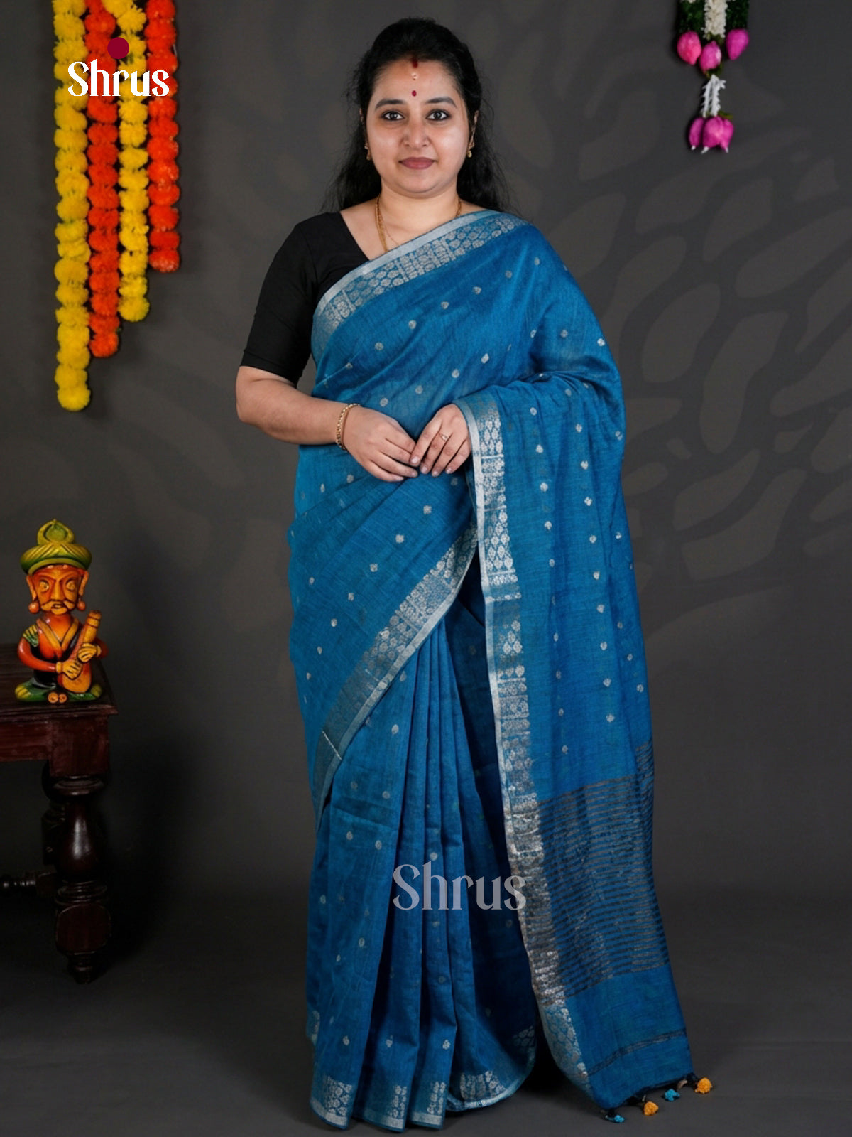 EBS03095 - Bengal cotton - Saree - Shop on Shrus.com