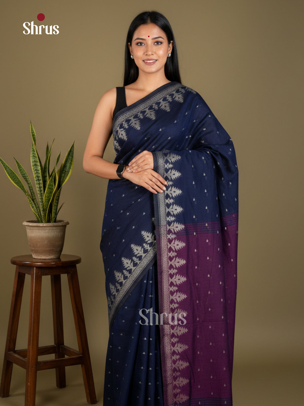 EBS03122 - Bengal cotton - Saree - Shop on Shrus.com