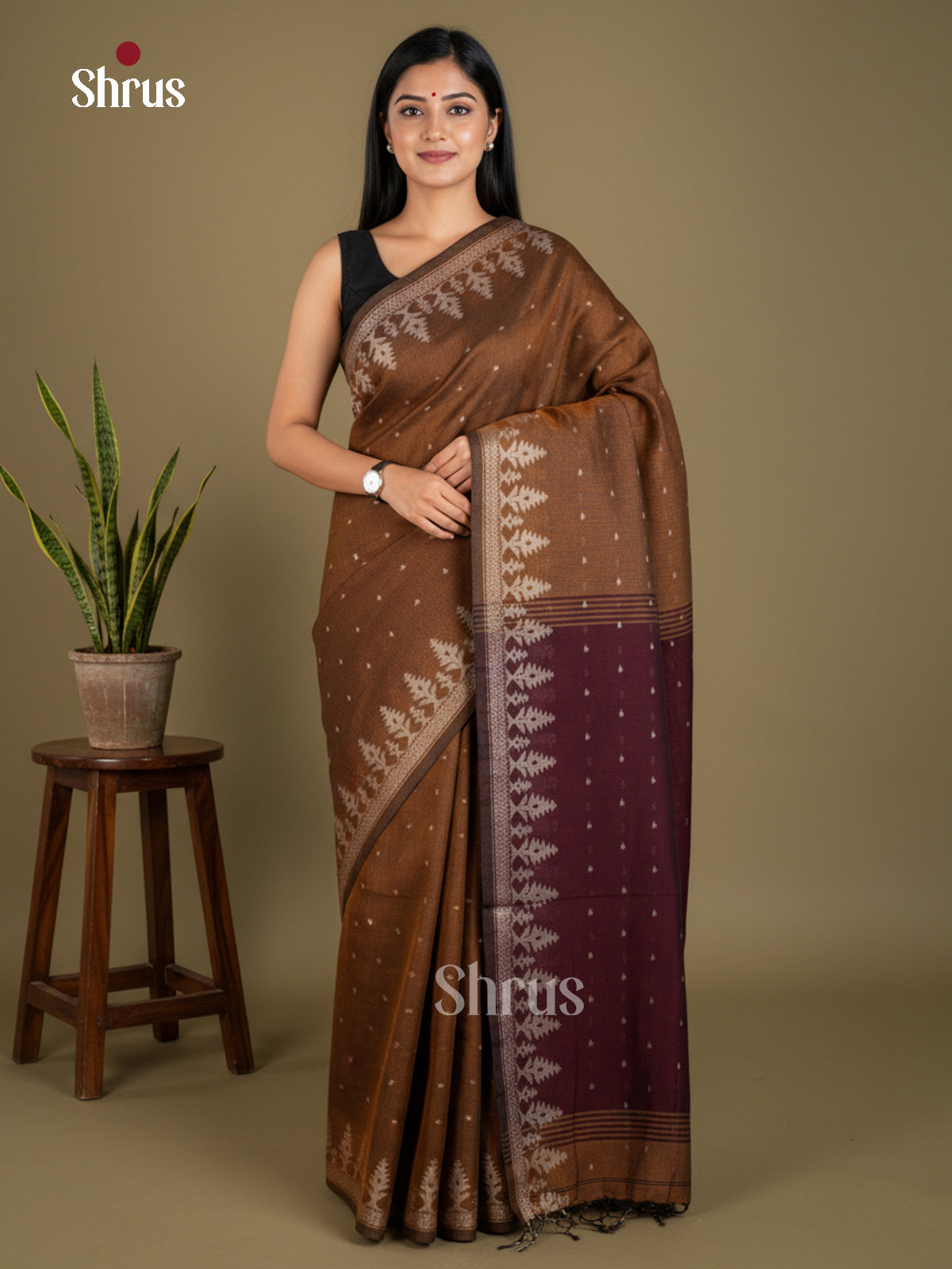 EBS03123 - Bengal cotton - Saree - Shop on Shrus.com
