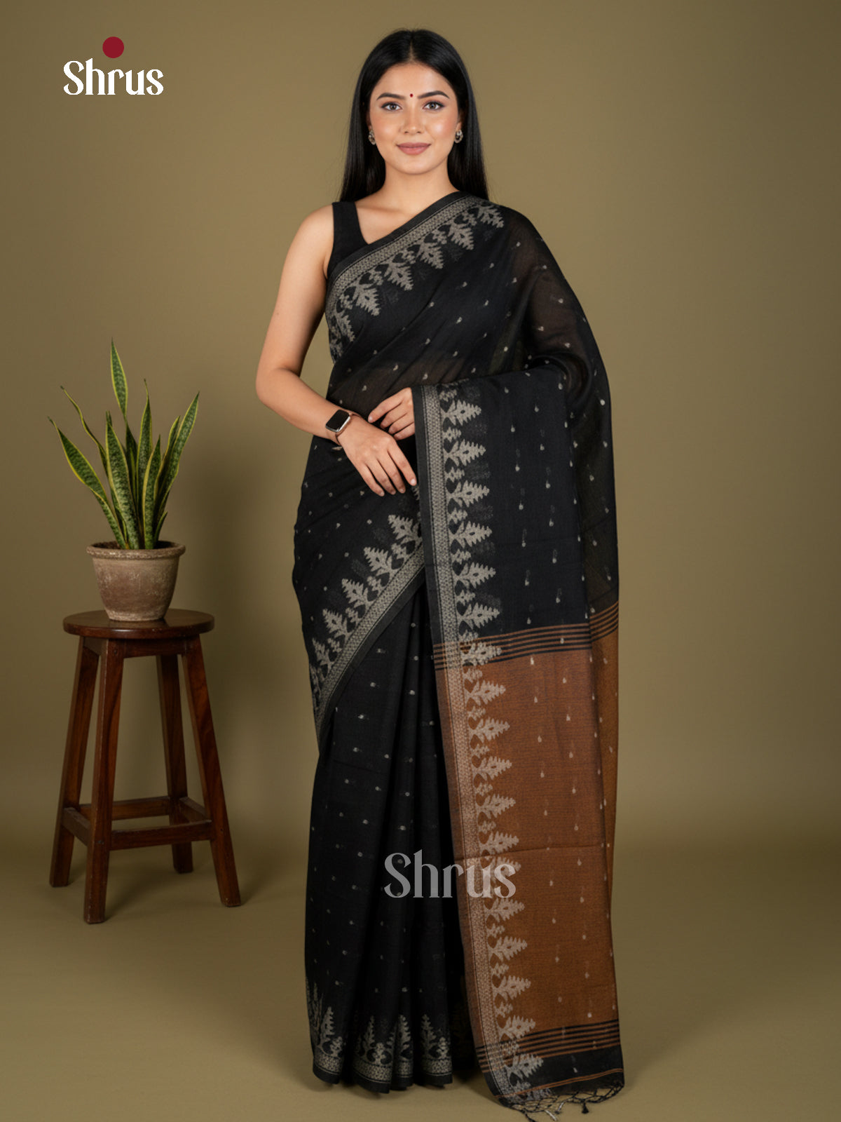 EBS03124 - Bengal cotton - Saree - Shop on Shrus.com