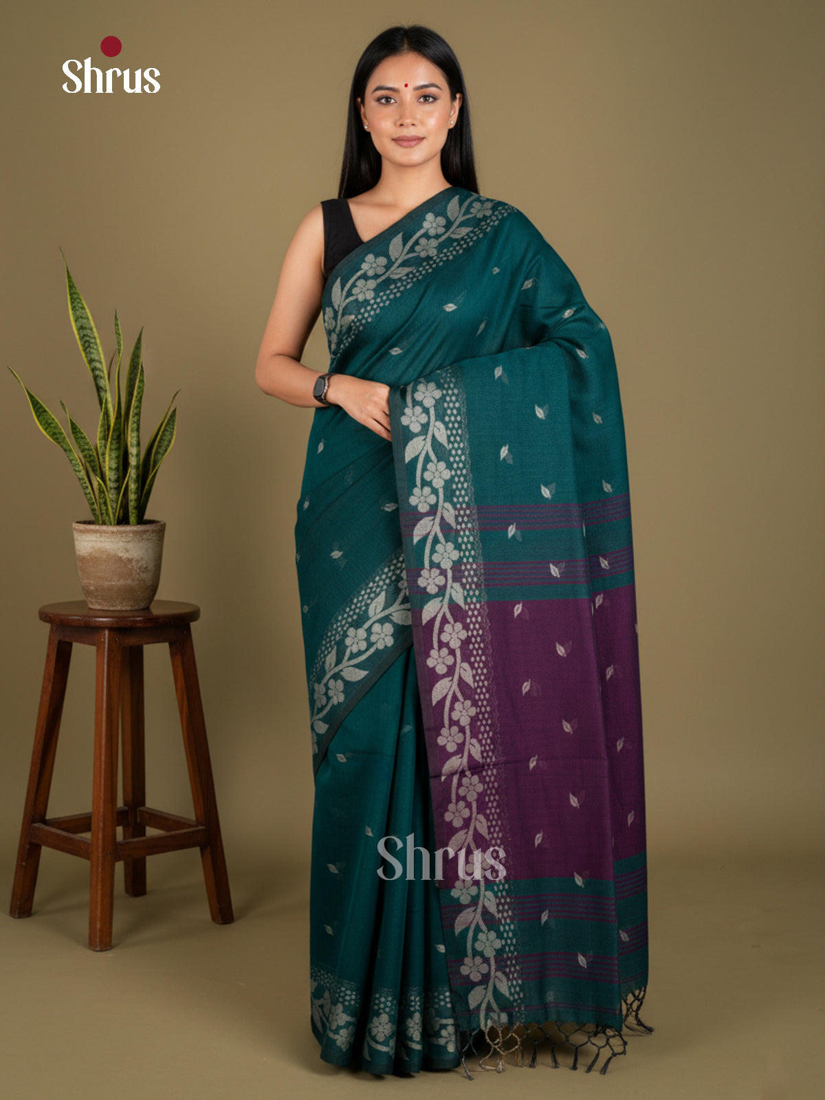 EBS03145 - Bengal cotton - Saree - Shop on Shrus.com
