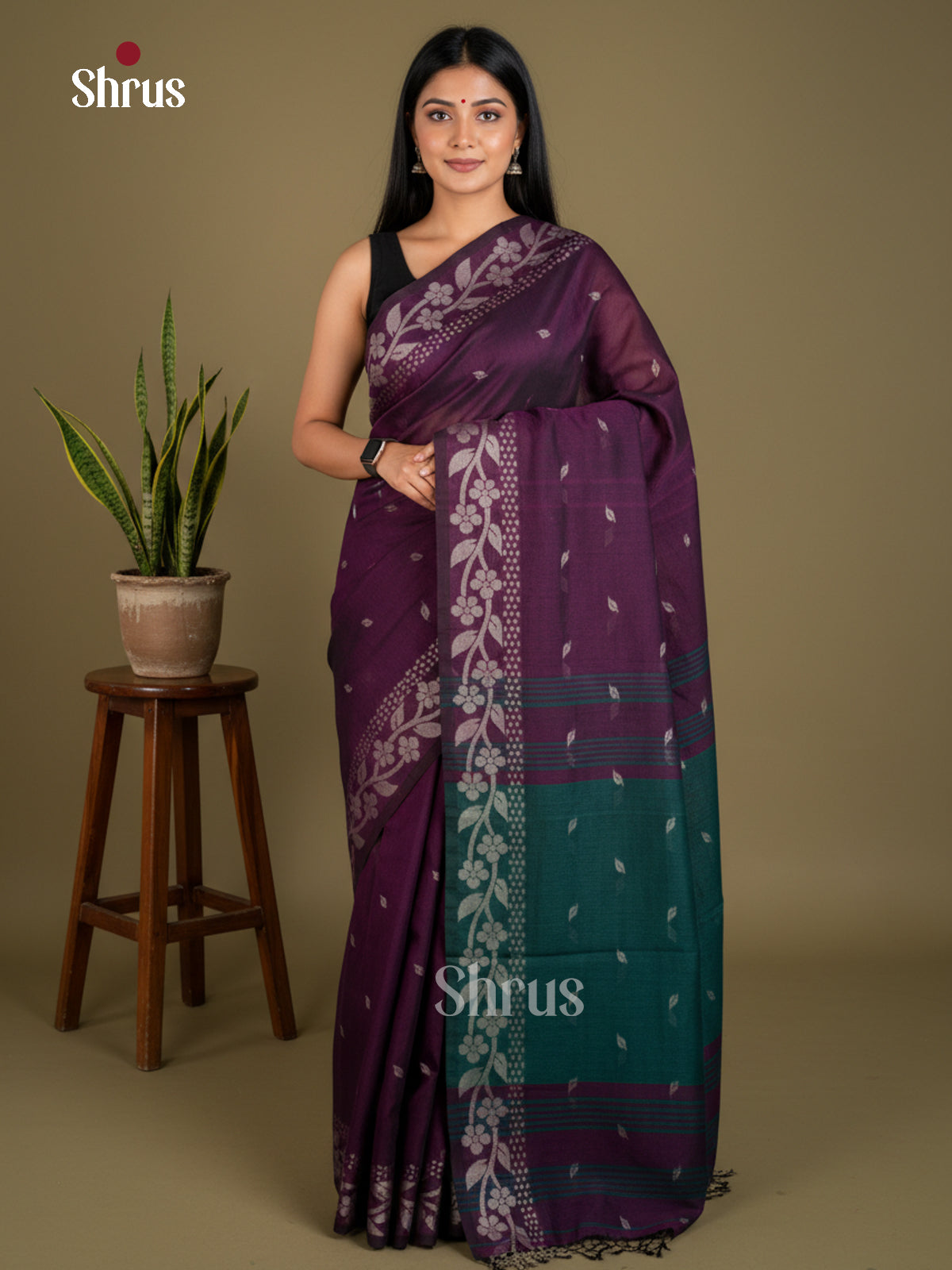 EBS03148 - Bengal cotton - Saree - Shop on Shrus.com