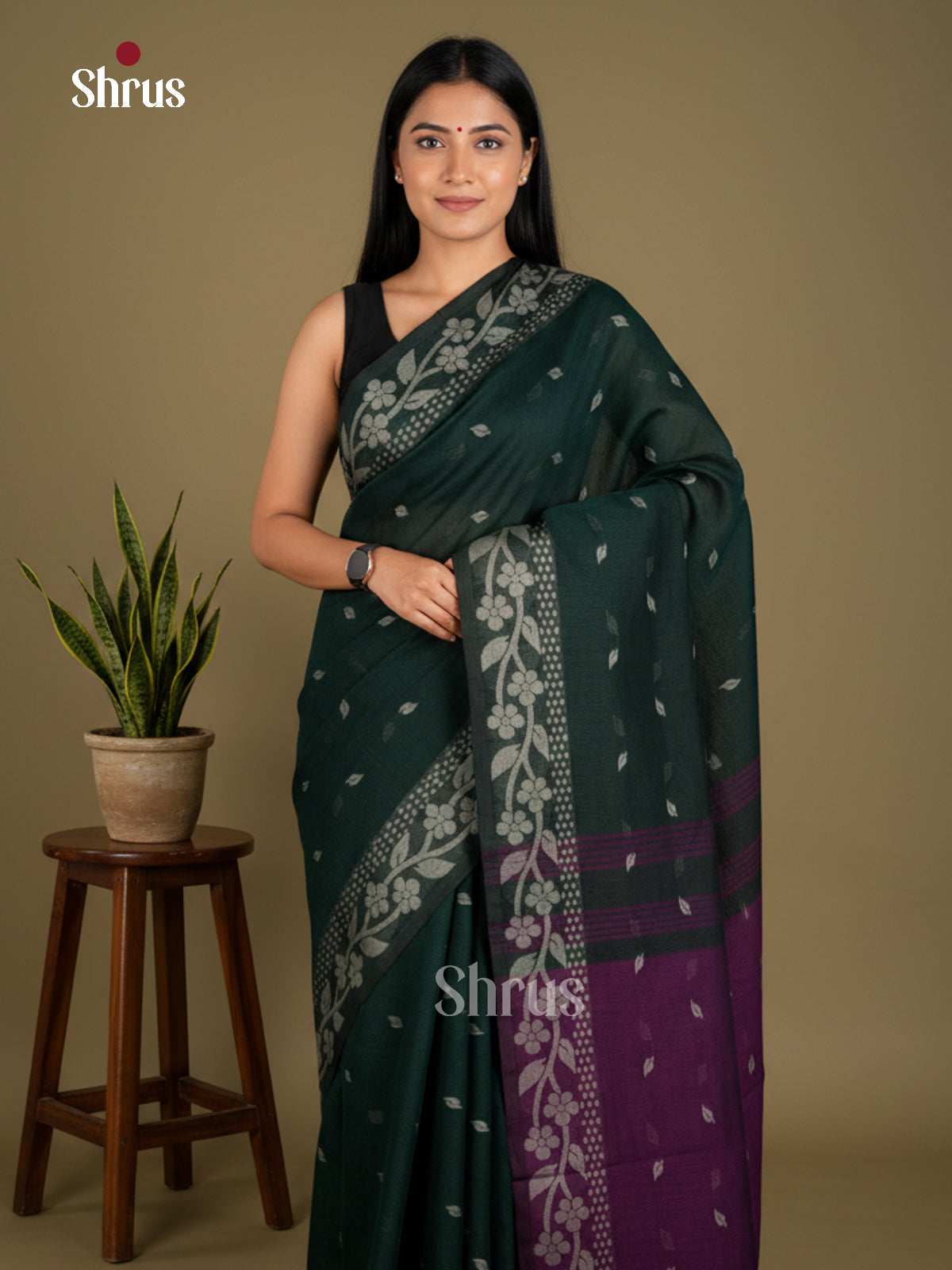 EBS03152 - Bengal cotton - Saree - Shop on Shrus.com