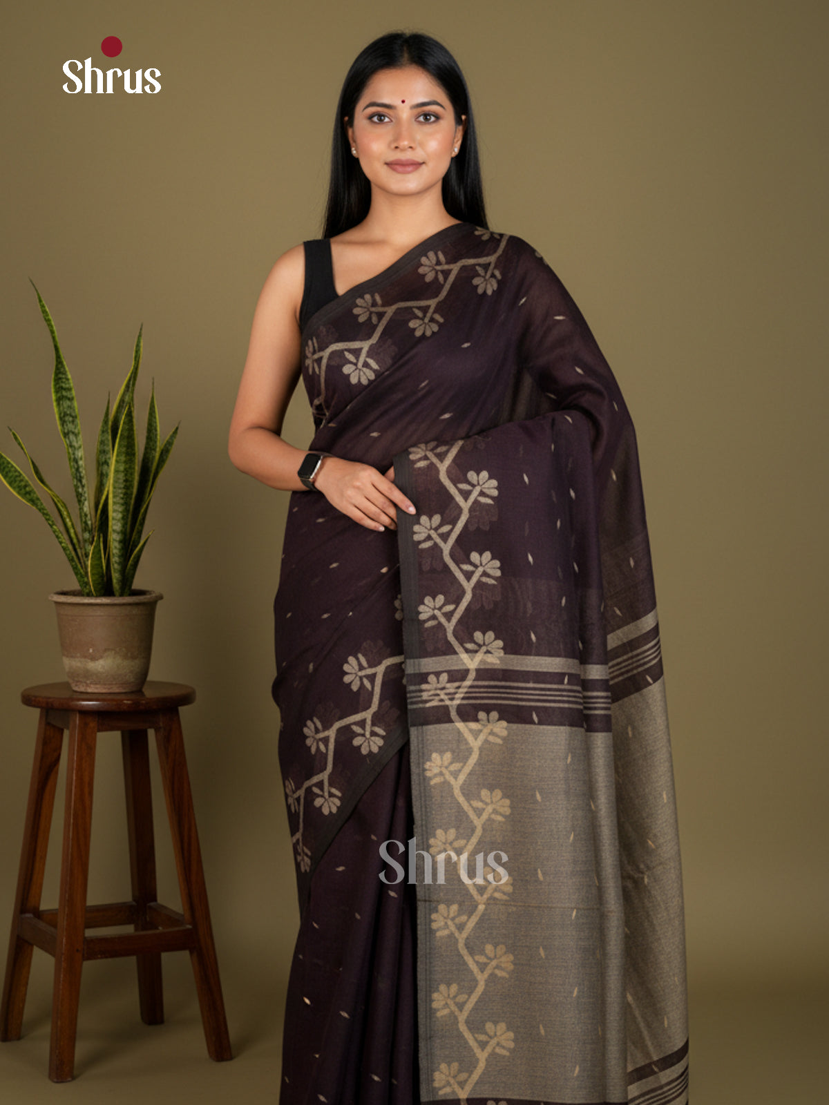 EBS03160 - Bengal cotton - Saree - Shop on Shrus.com