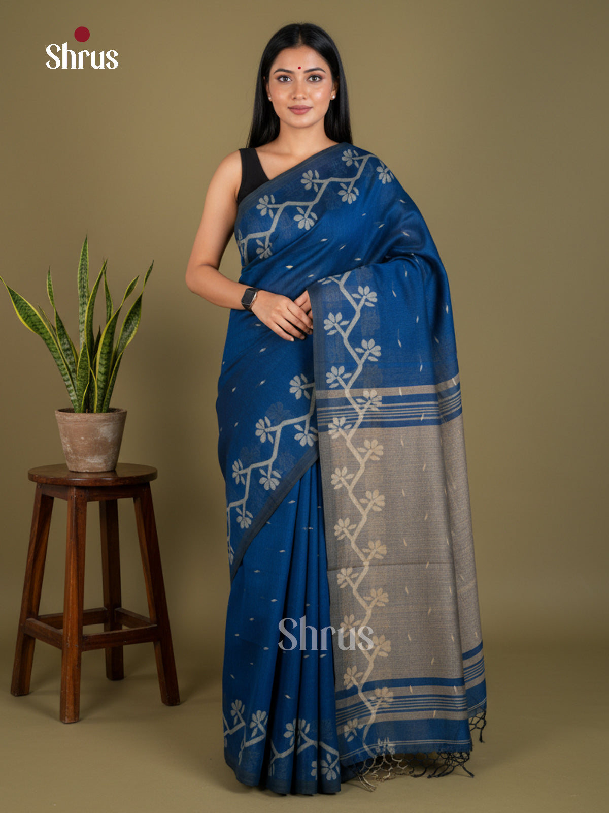 EBS03163 - Bengal cotton - Saree - Shop on Shrus.com