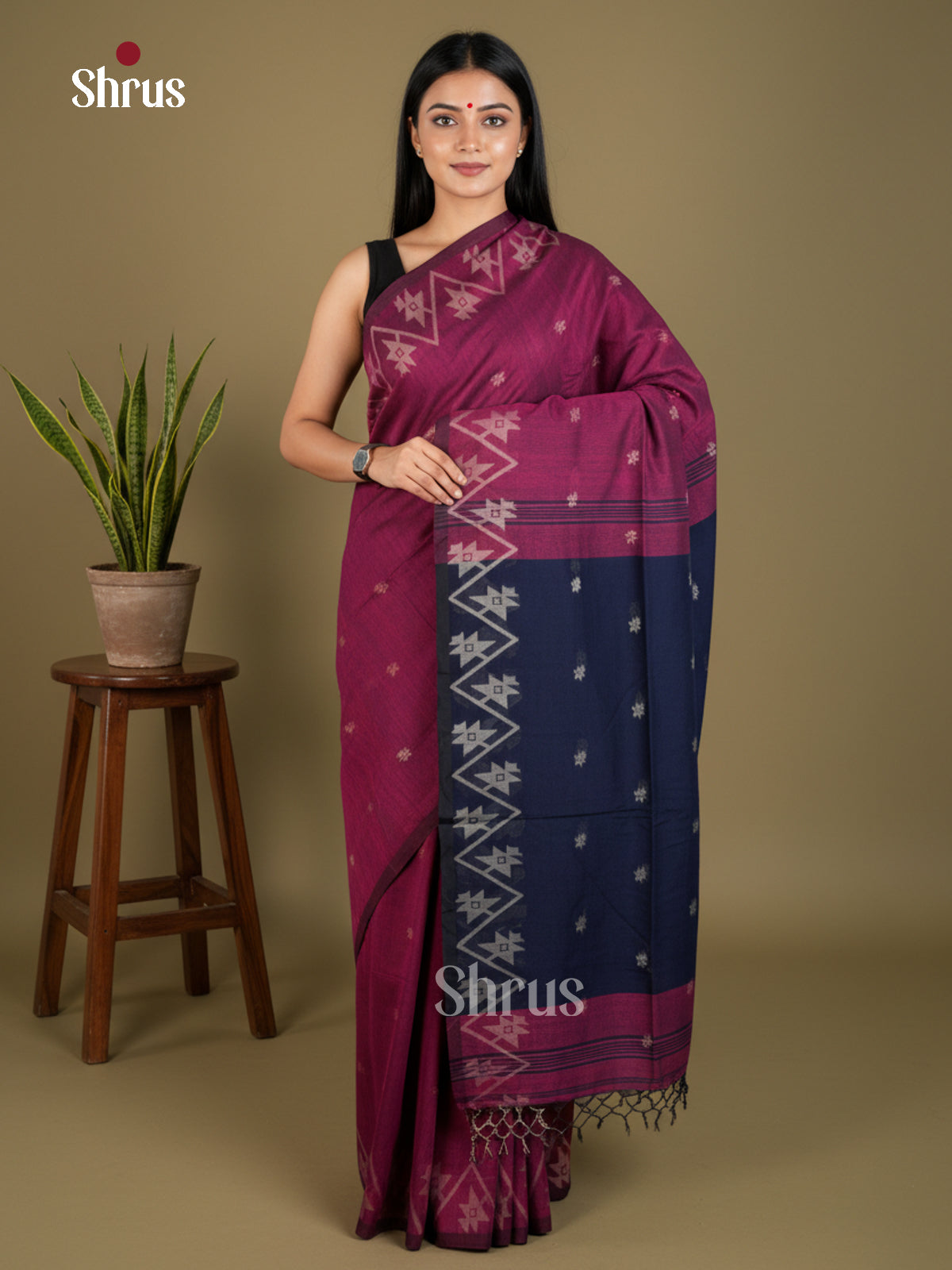 EBS03182 - Bengal cotton - Saree - Shop on Shrus.com