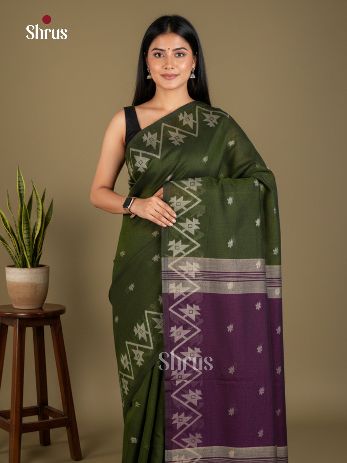 EBS03189 - Bengal cotton - Saree - Shop on Shrus.com