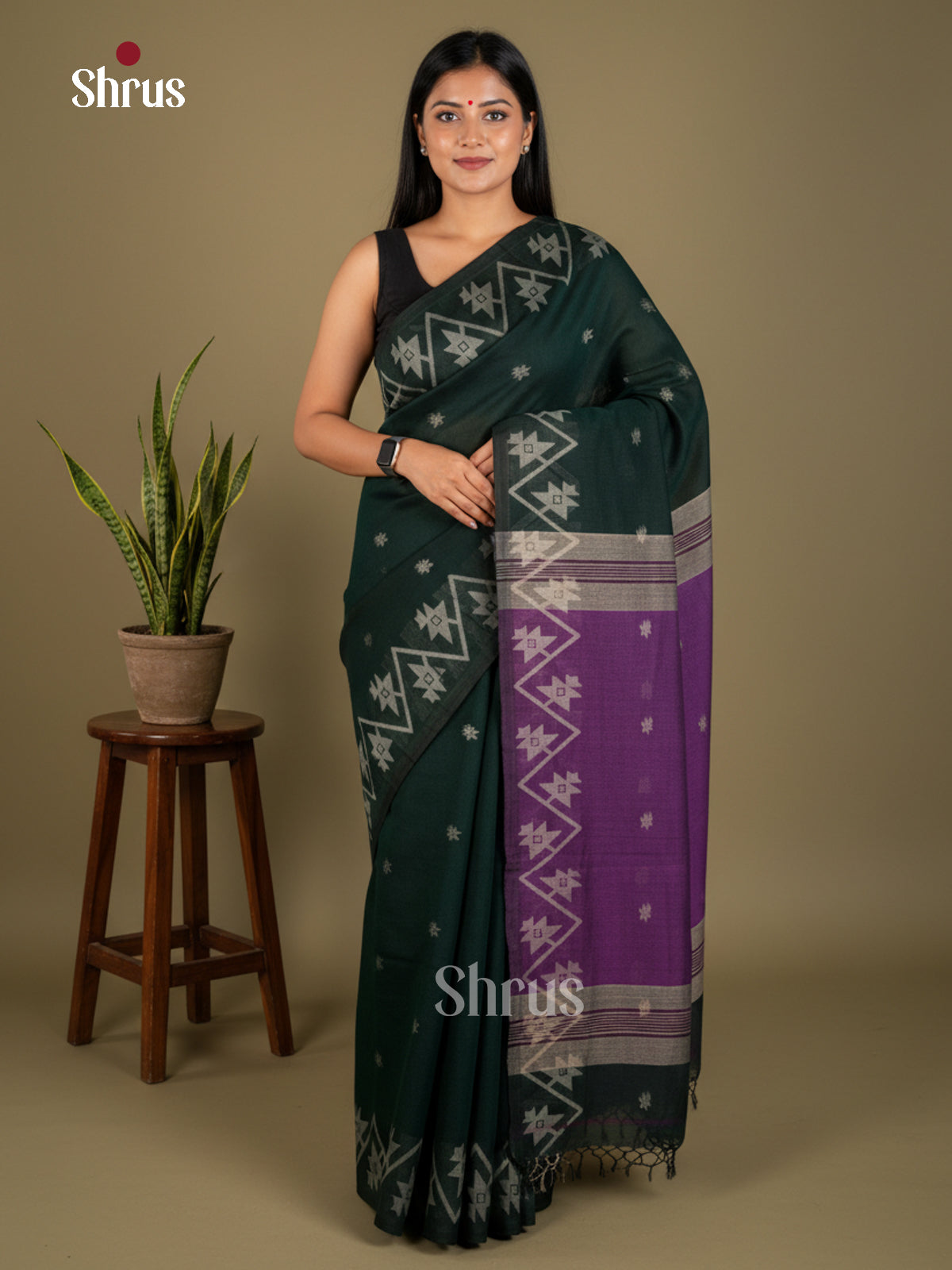 EBS03192 - Bengal cotton - Saree - Shop on Shrus.com