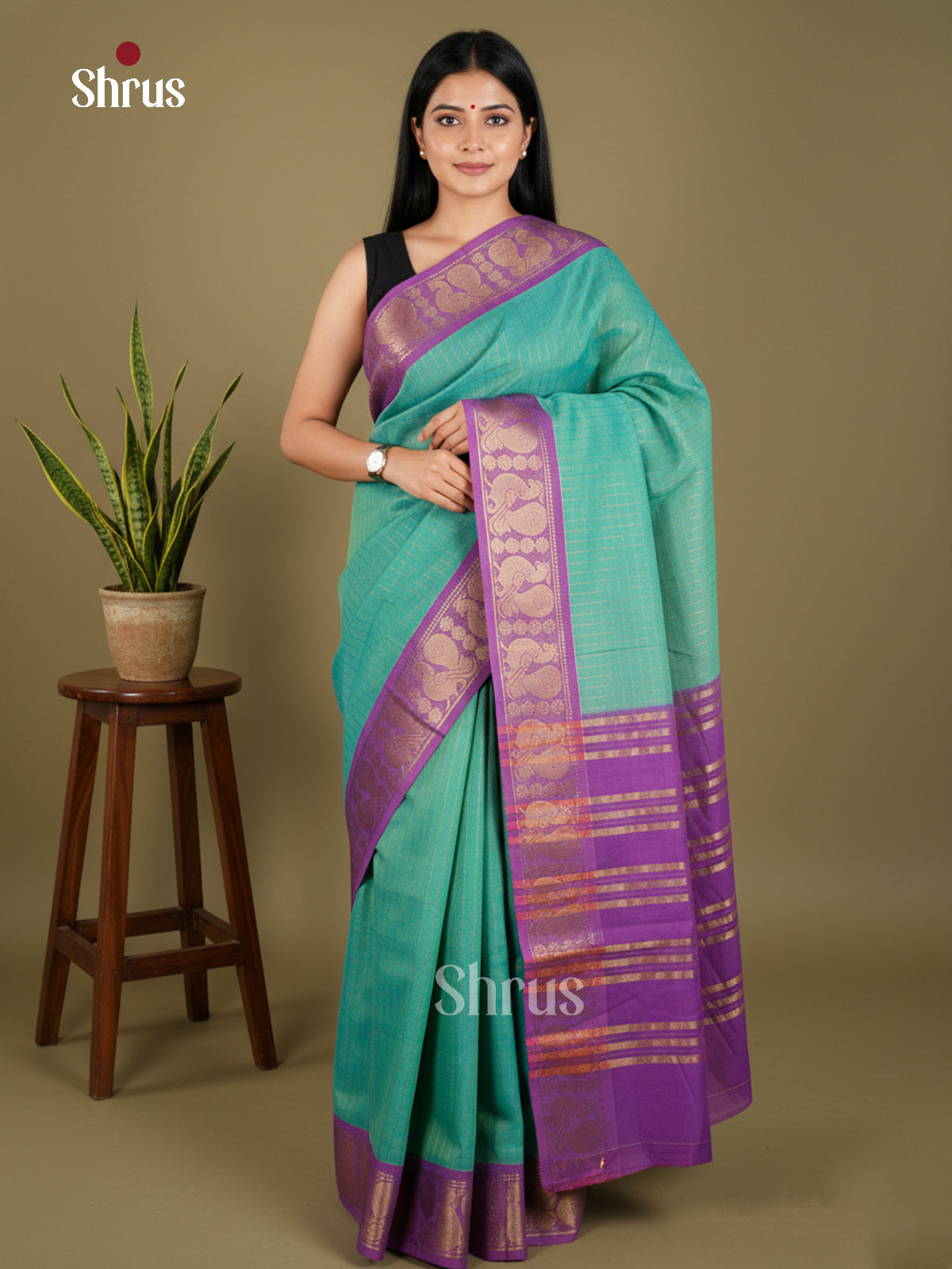 EBS03228 - Sungudi Cotton - Saree - Shop on Shrus.com