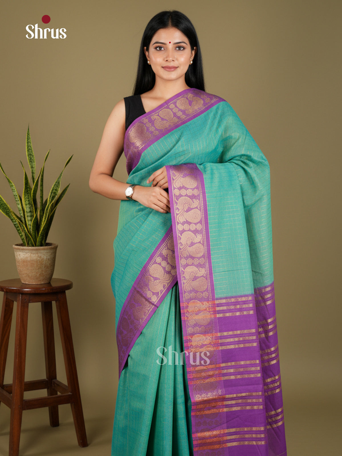 EBS03228 - Sungudi Cotton - Saree - Shop on Shrus.com