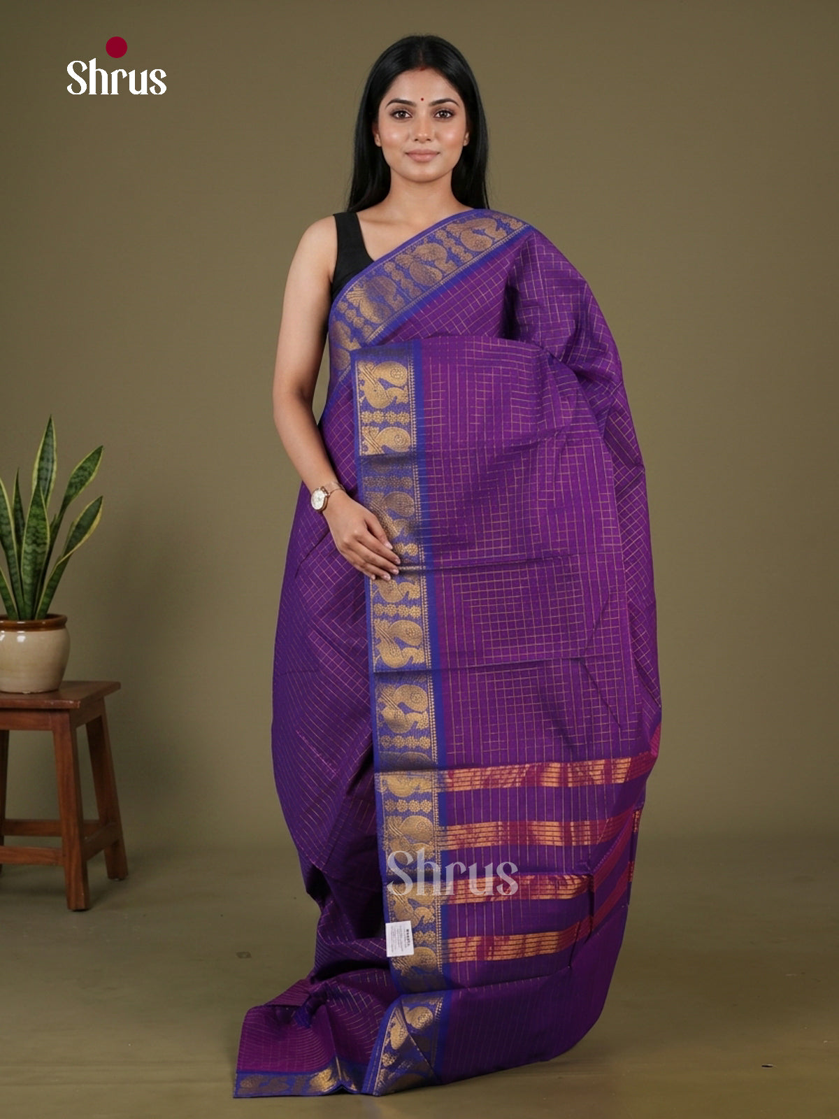 Sungudi Cotton Saree - EBS03233