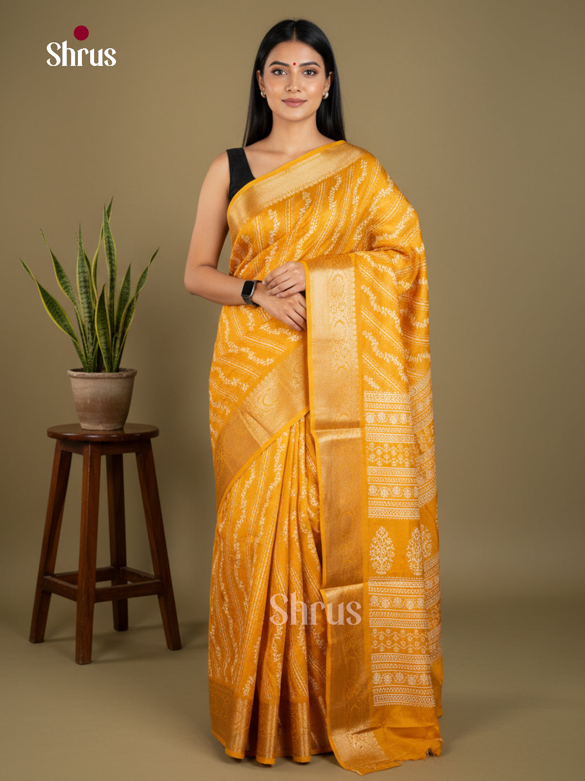 Semi Crepe Saree - EBS04004 - Shop on Shrus.com