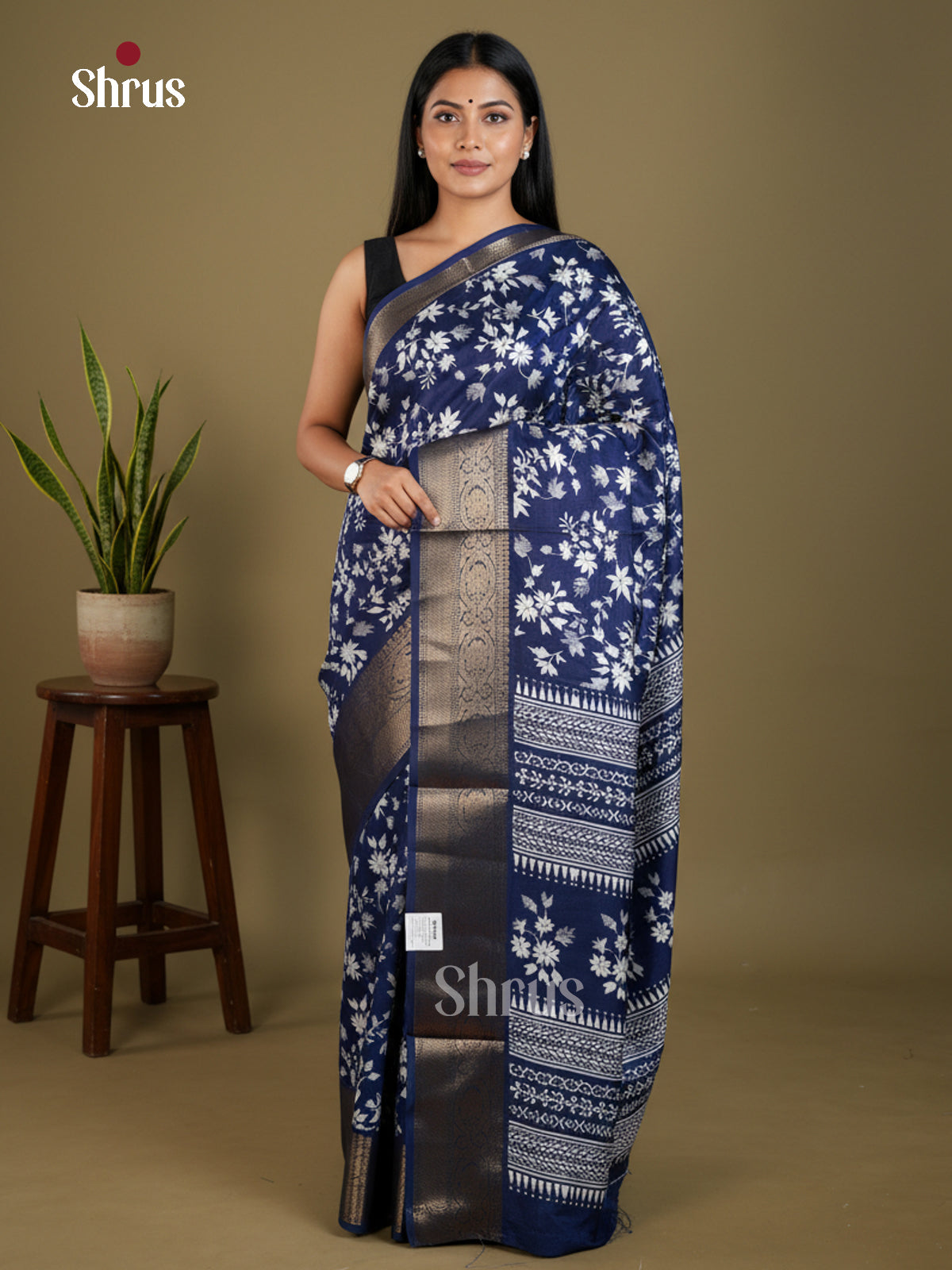 Semi Crepe Saree - EBS04015 - Shop on Shrus.com