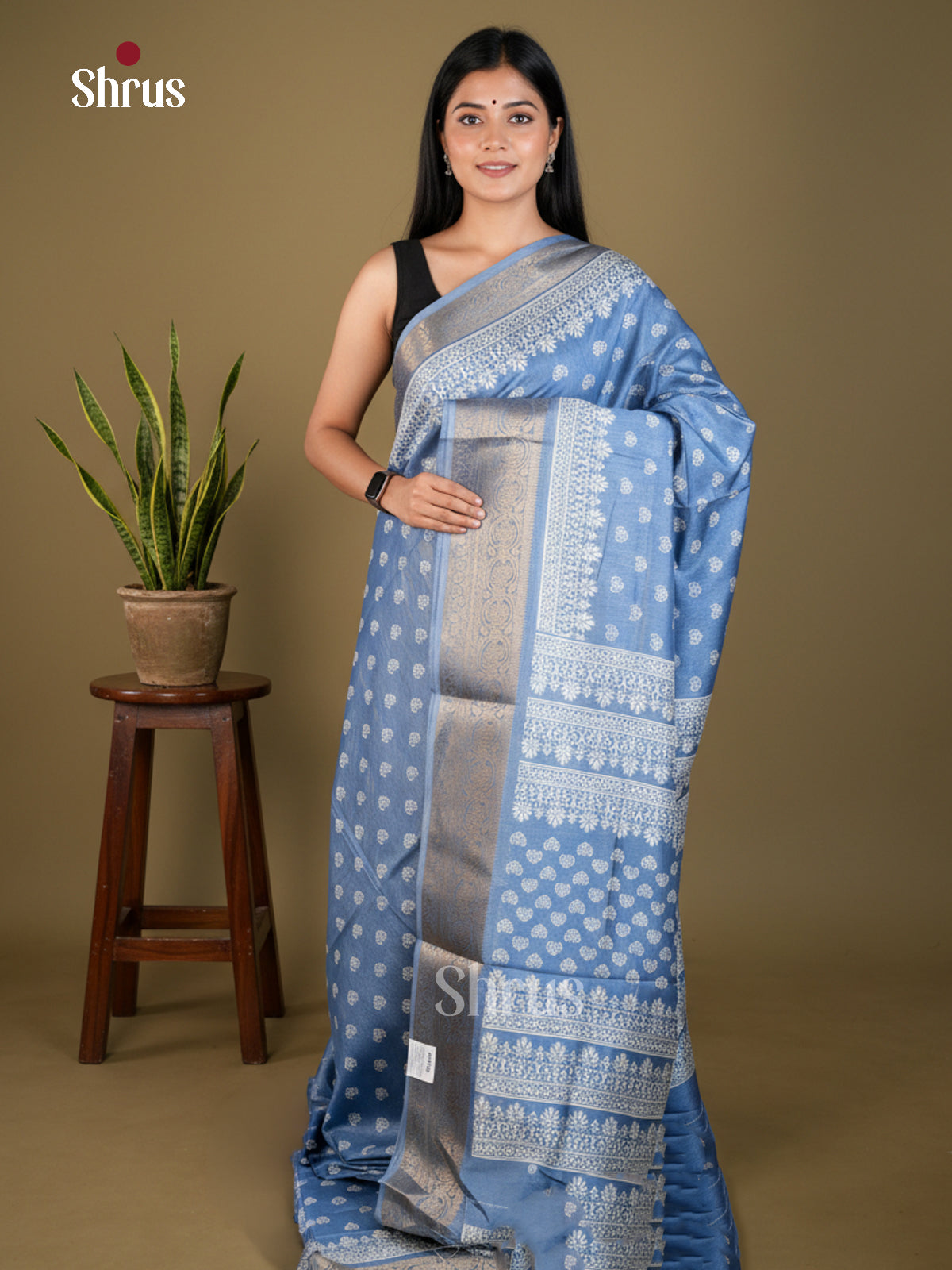 EBS04031 - Semi Crepe - Saree - Shop on Shrus.com