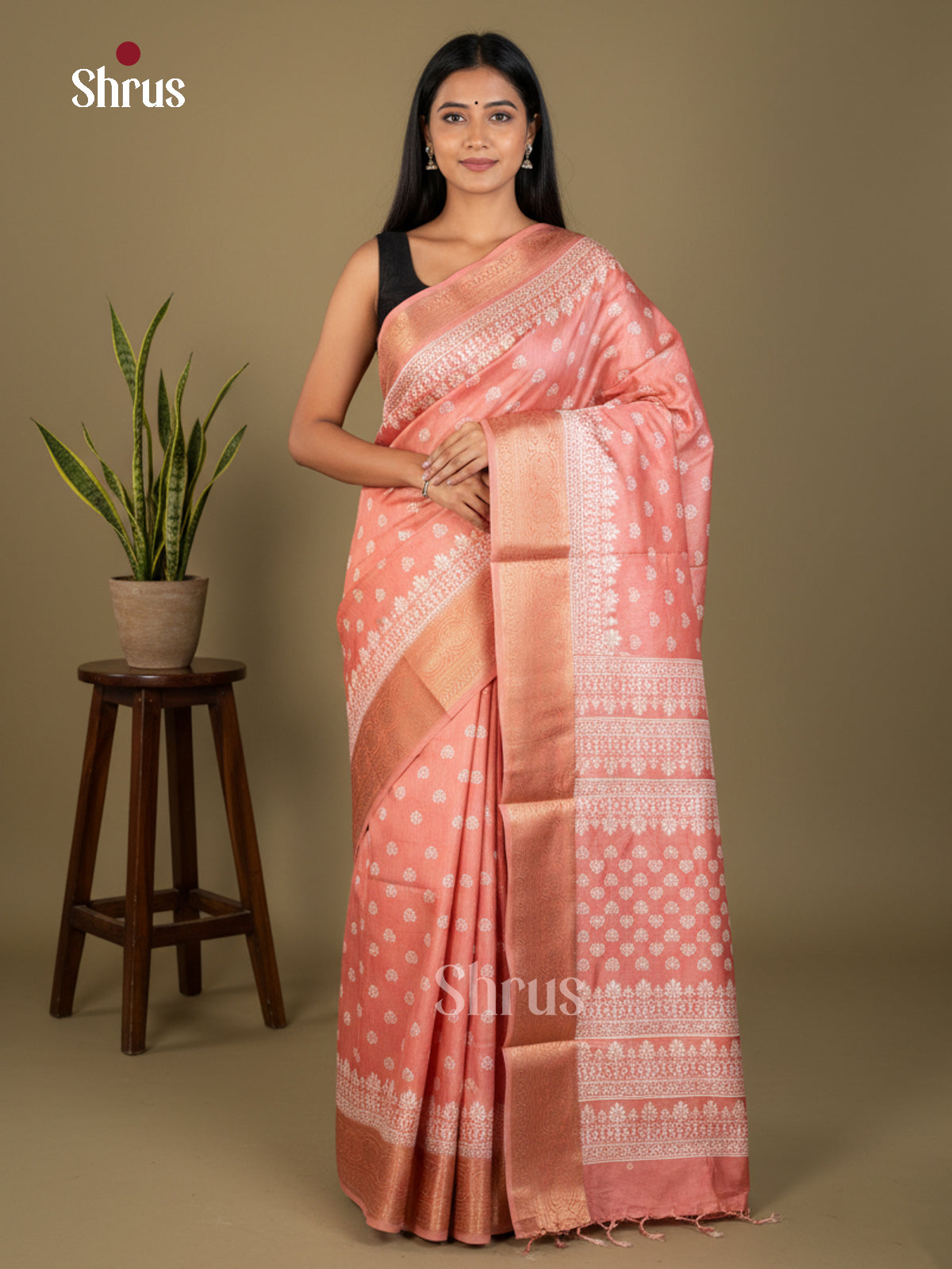 EBS04033 - Semi Crepe - Saree - Shop on Shrus.com