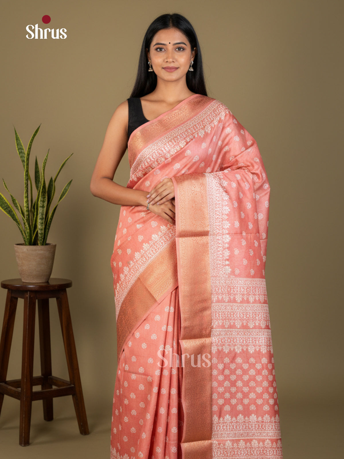EBS04033 - Semi Crepe - Saree - Shop on Shrus.com