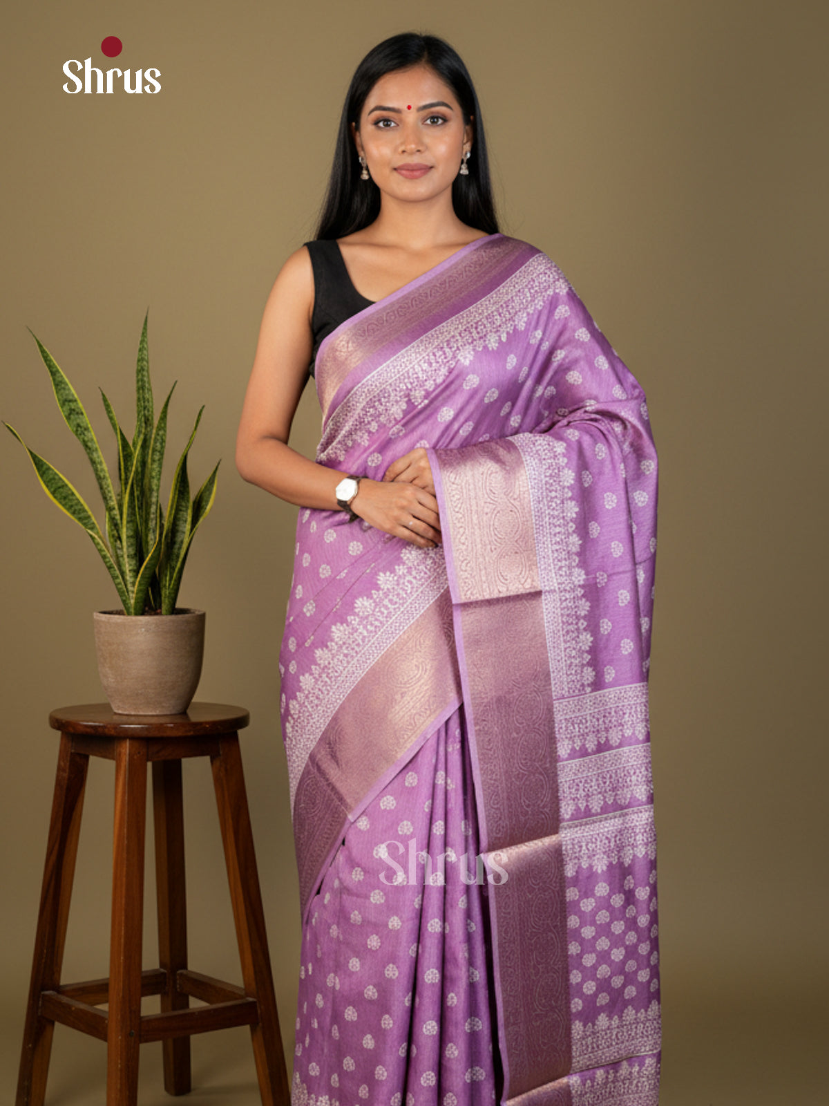 EBS04034 - Semi Crepe - Saree - Shop on Shrus.com