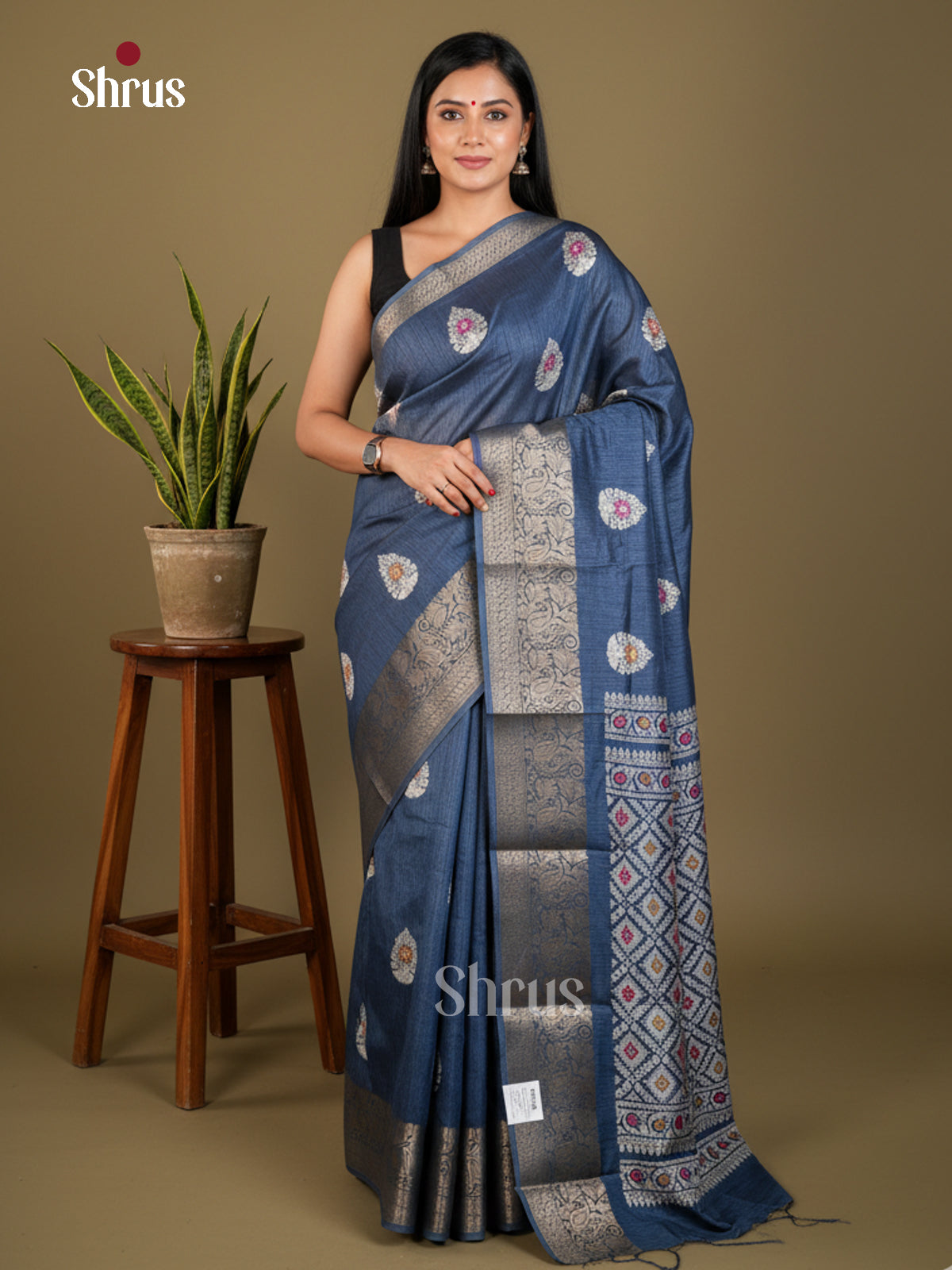 EBS04036 - Semi Crepe - Saree - Shop on Shrus.com