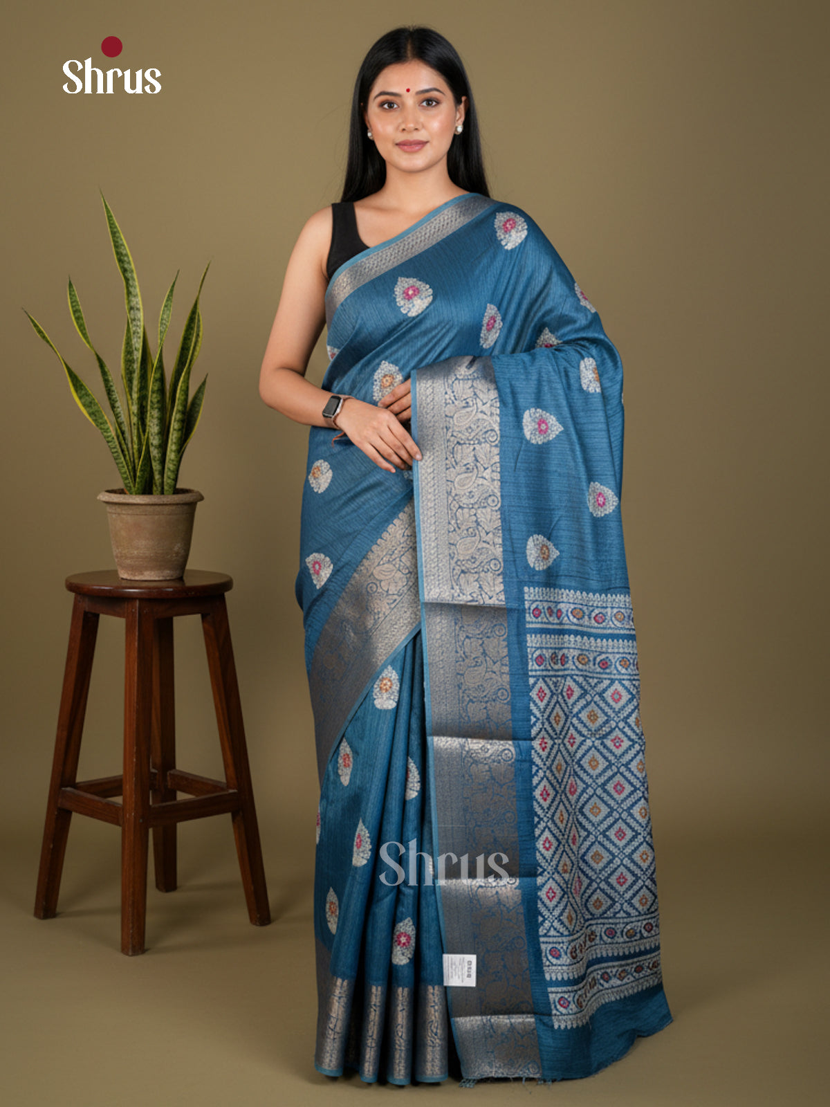 EBS04038 - Semi Crepe - Saree - Shop on Shrus.com