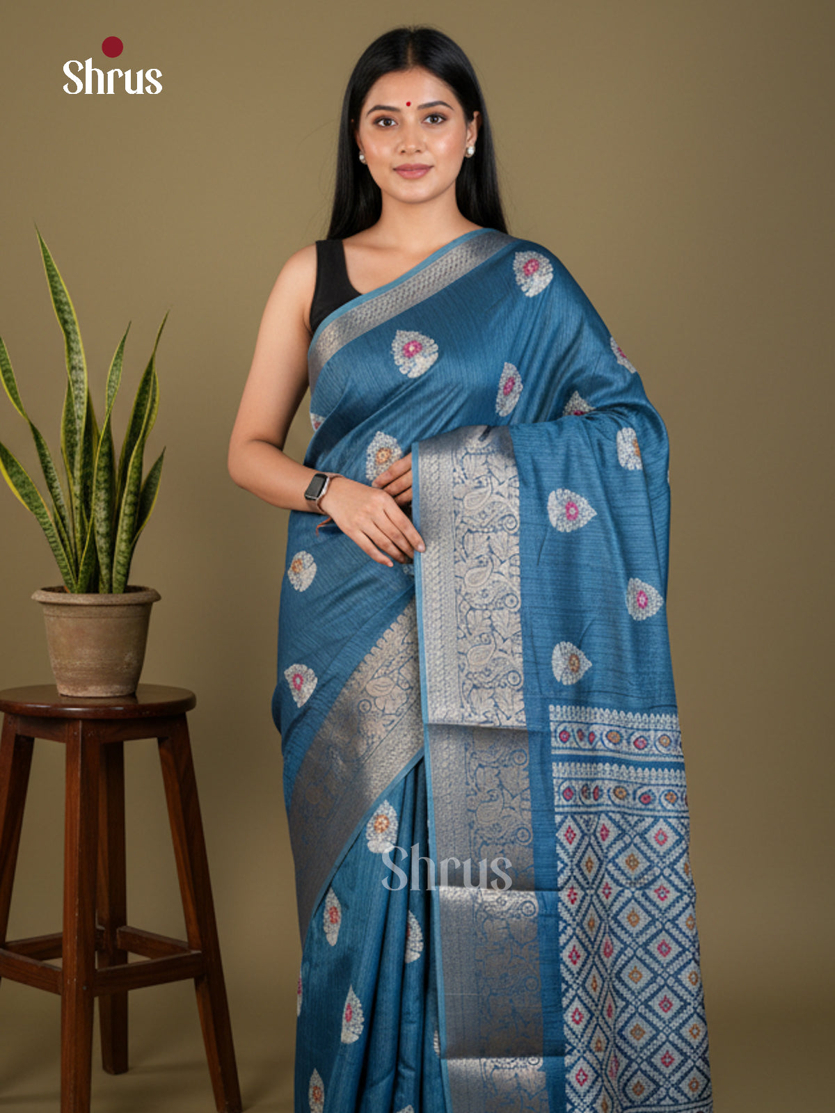 EBS04038 - Semi Crepe - Saree - Shop on Shrus.com