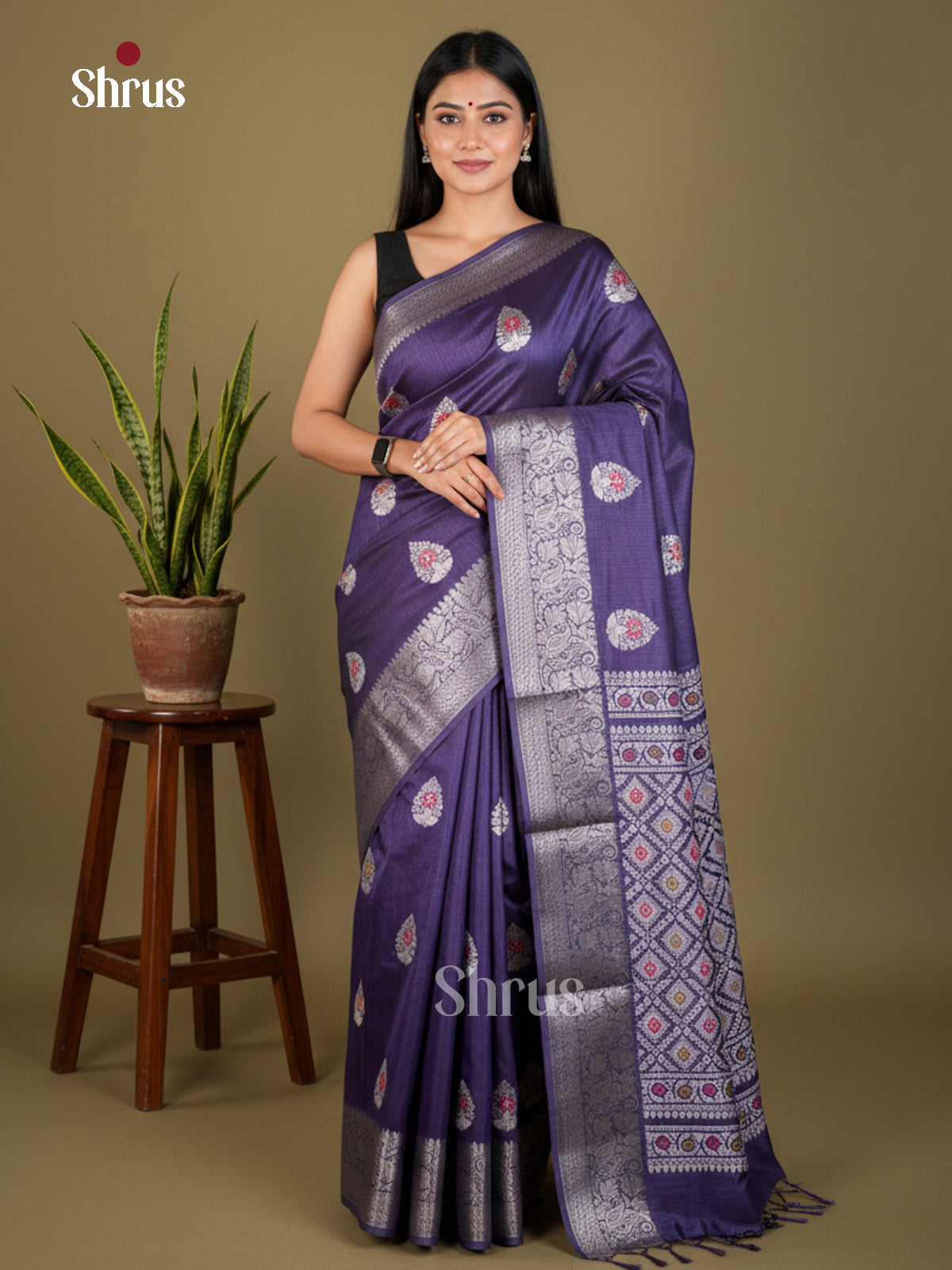 EBS04039 - Semi Crepe - Saree - Shop on Shrus.com
