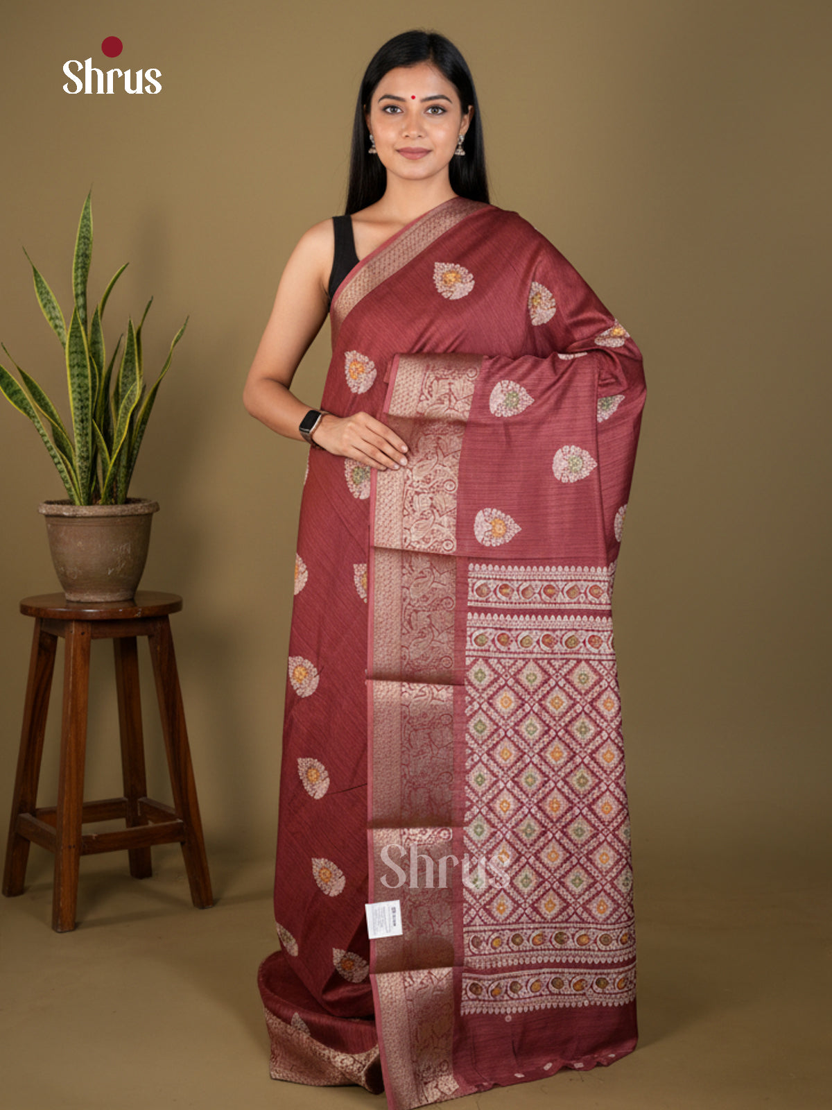EBS04040 - Semi Crepe - Saree - Shop on Shrus.com