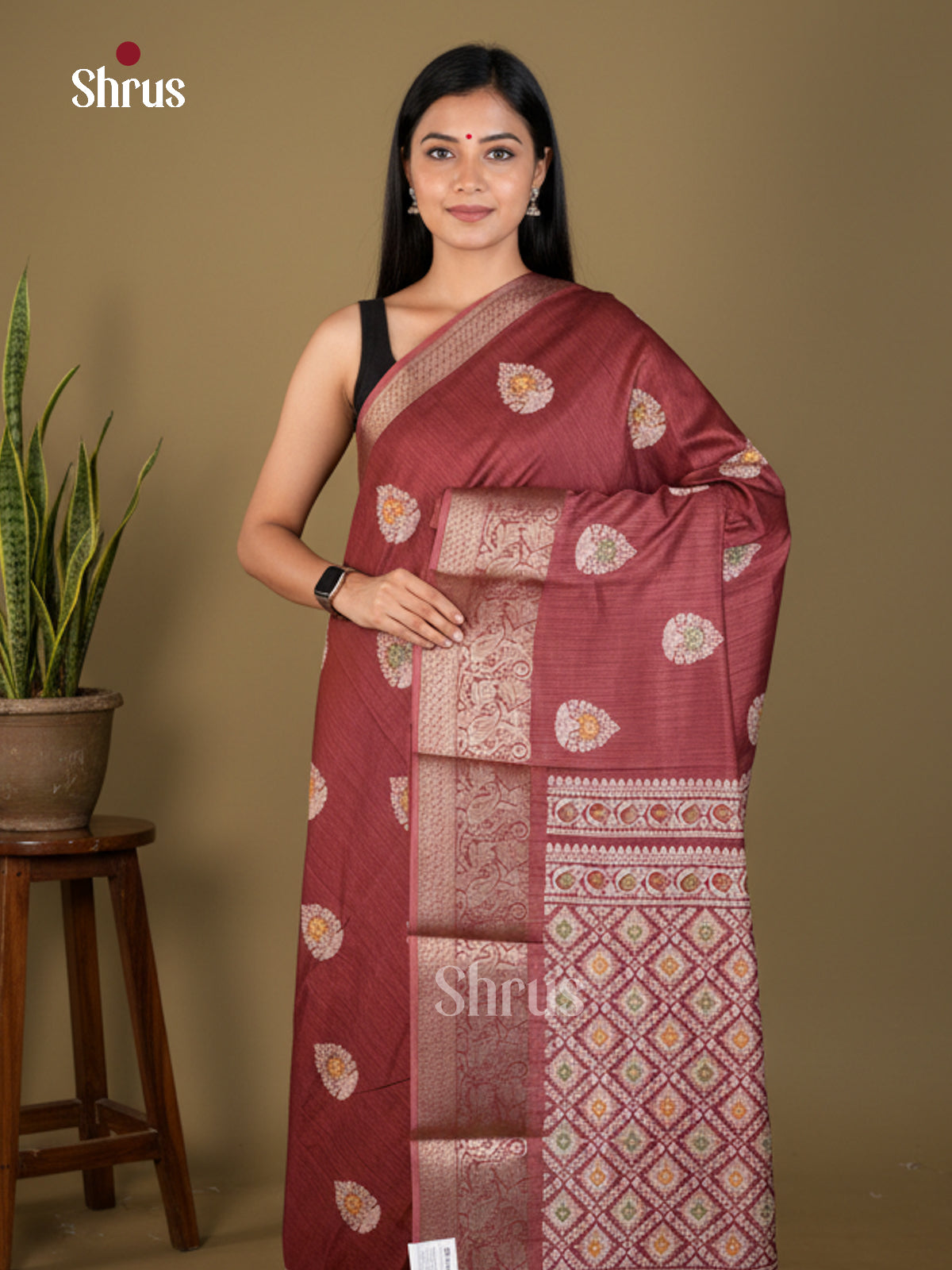EBS04040 - Semi Crepe - Saree - Shop on Shrus.com