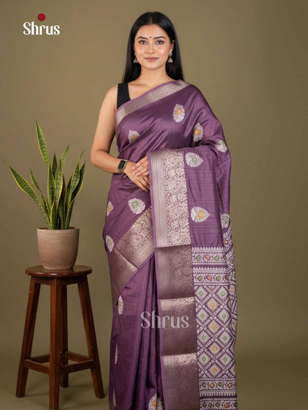 EBS04043 - Semi Crepe - Saree - Shop on Shrus.com