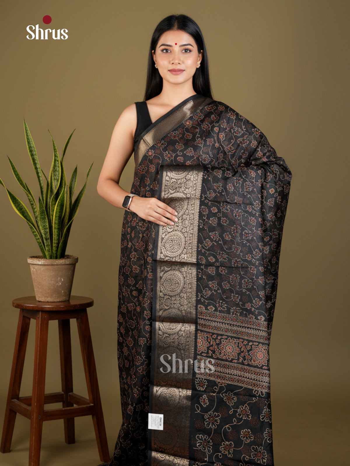 EBS04045 - Semi Crepe - Saree - Shop on Shrus.com