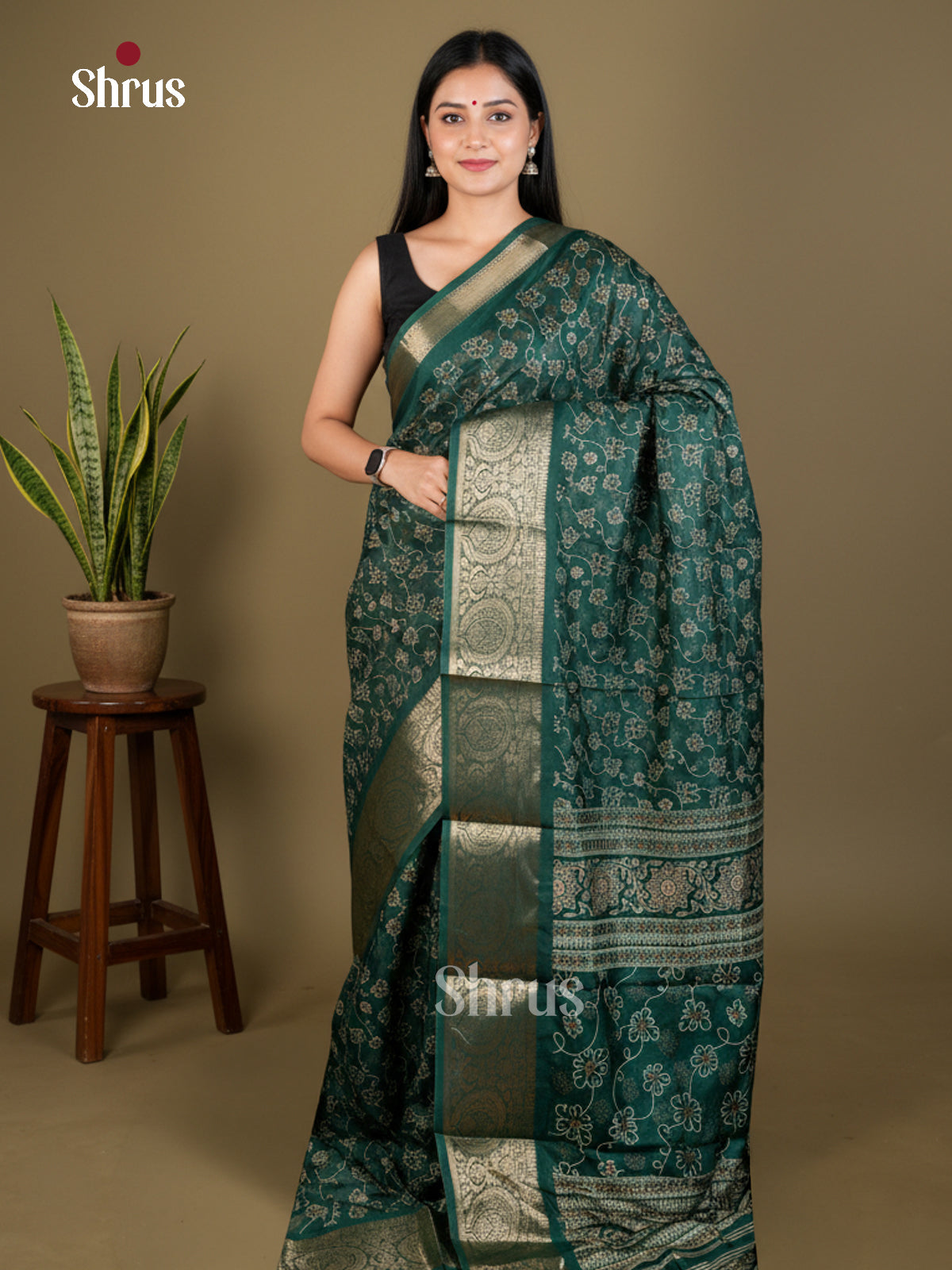 EBS04046 - Semi Crepe - Saree - Shop on Shrus.com