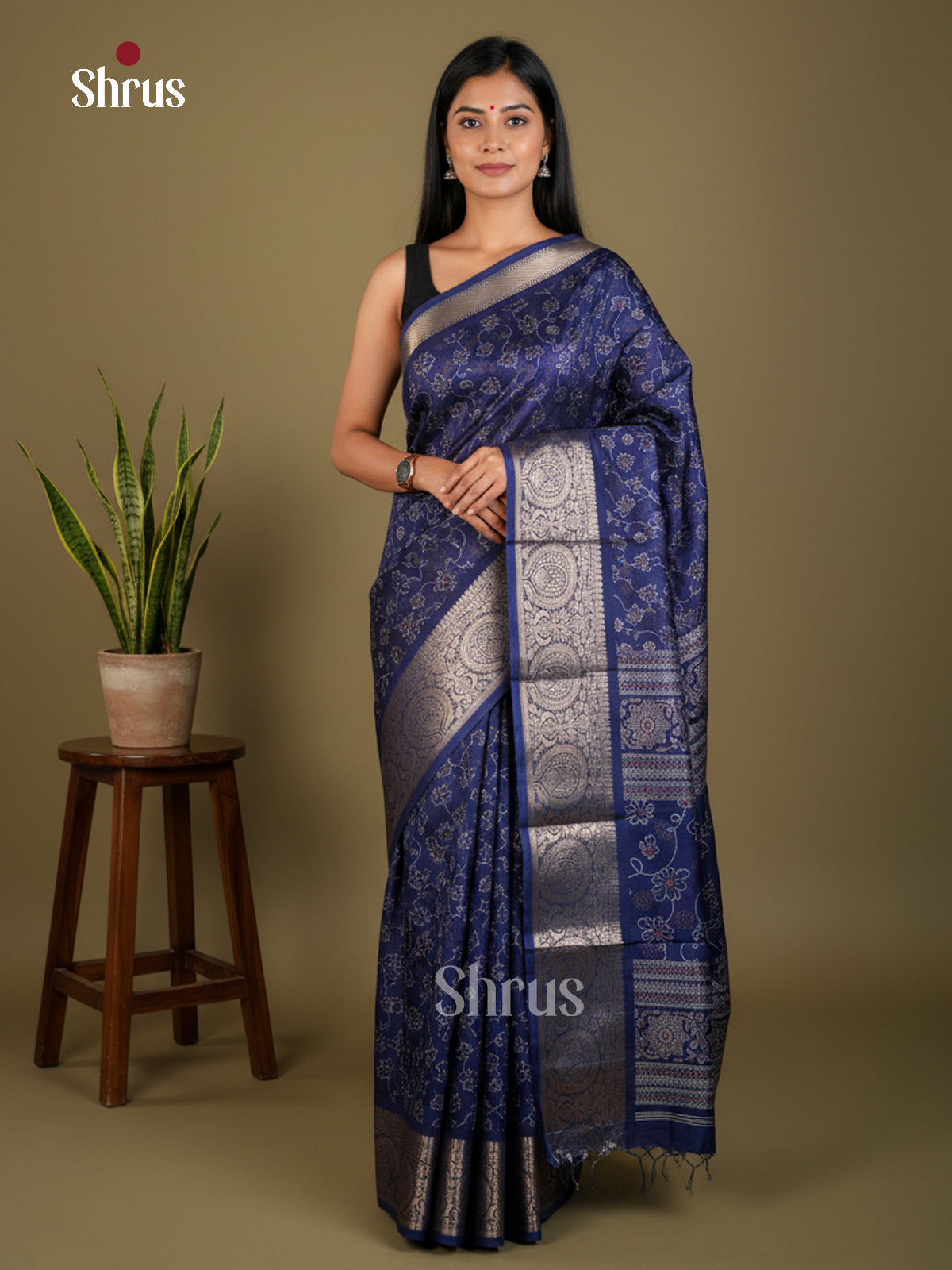 EBS04048 - Semi Crepe - Saree - Shop on Shrus.com