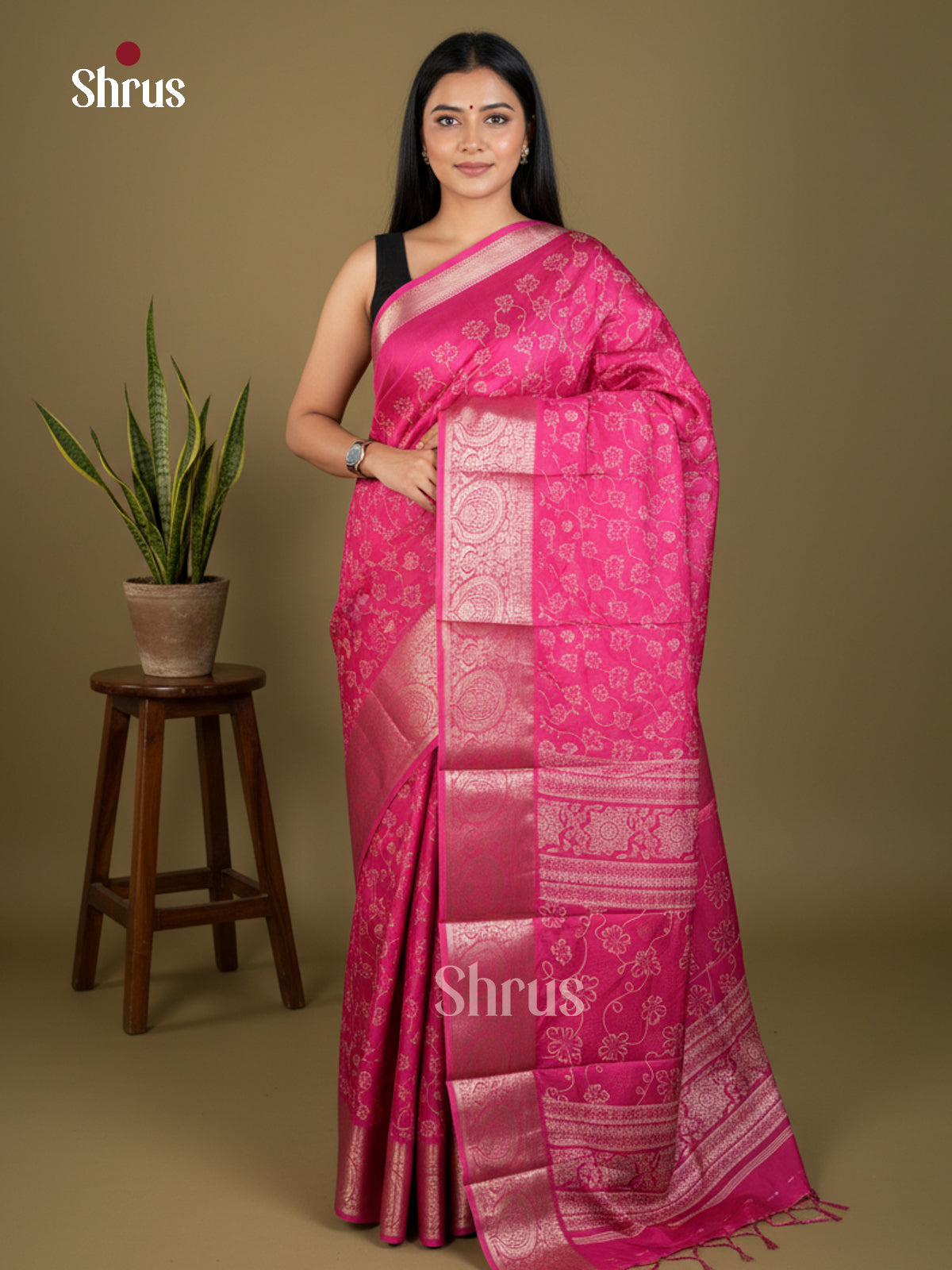 EBS04050 - Semi Crepe - Saree - Shop on Shrus.com