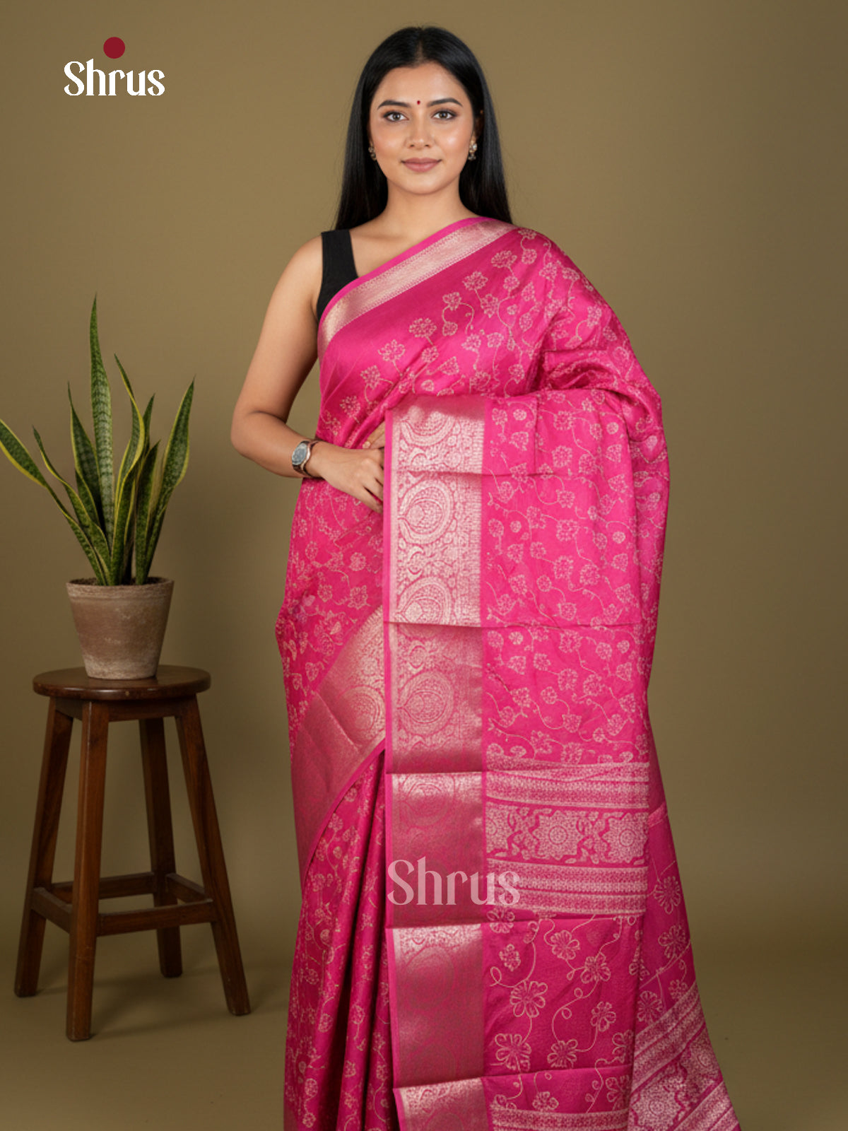 EBS04050 - Semi Crepe - Saree - Shop on Shrus.com