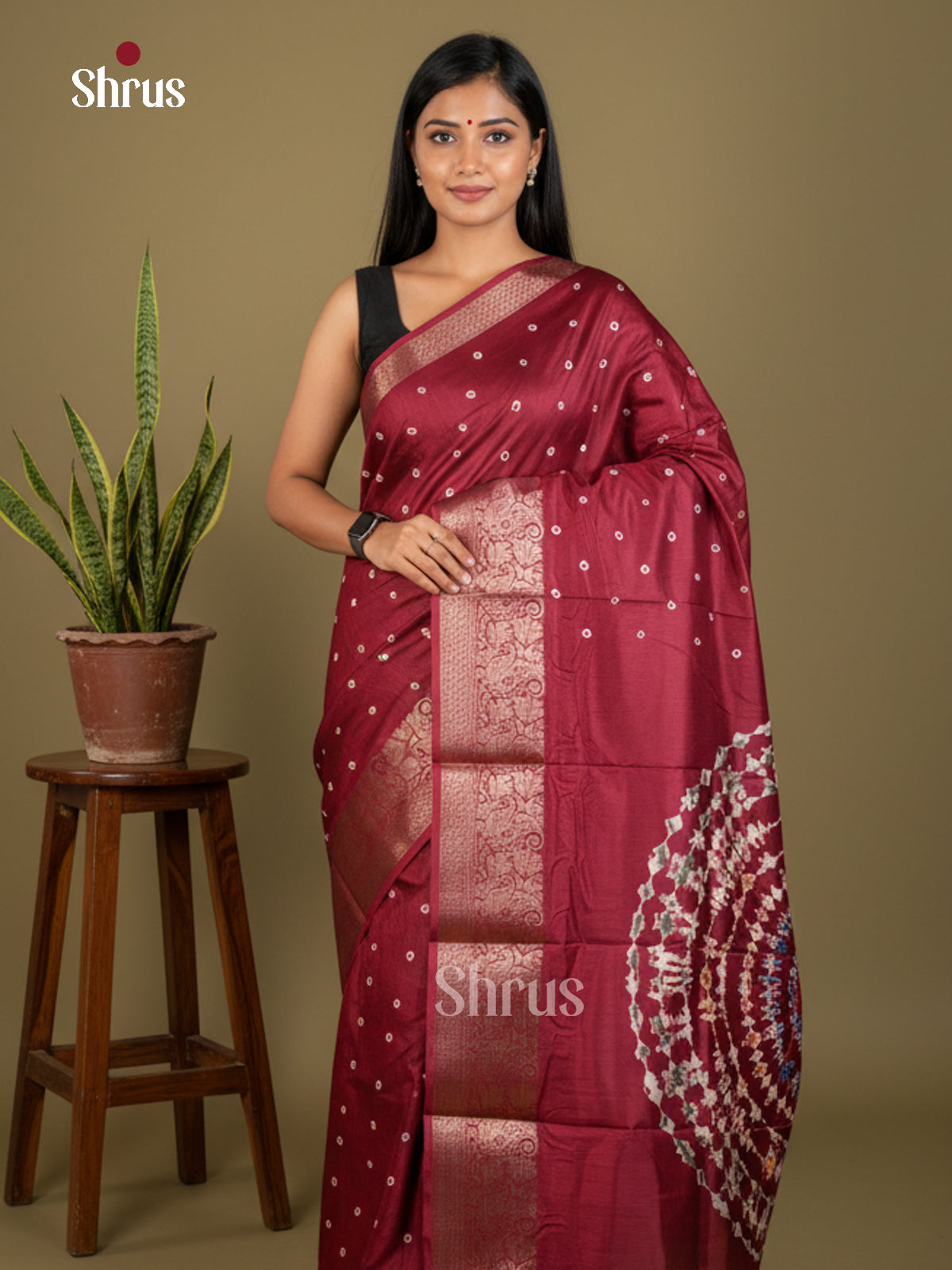 EBS04056 - Semi Crepe - Saree - Shop on Shrus.com