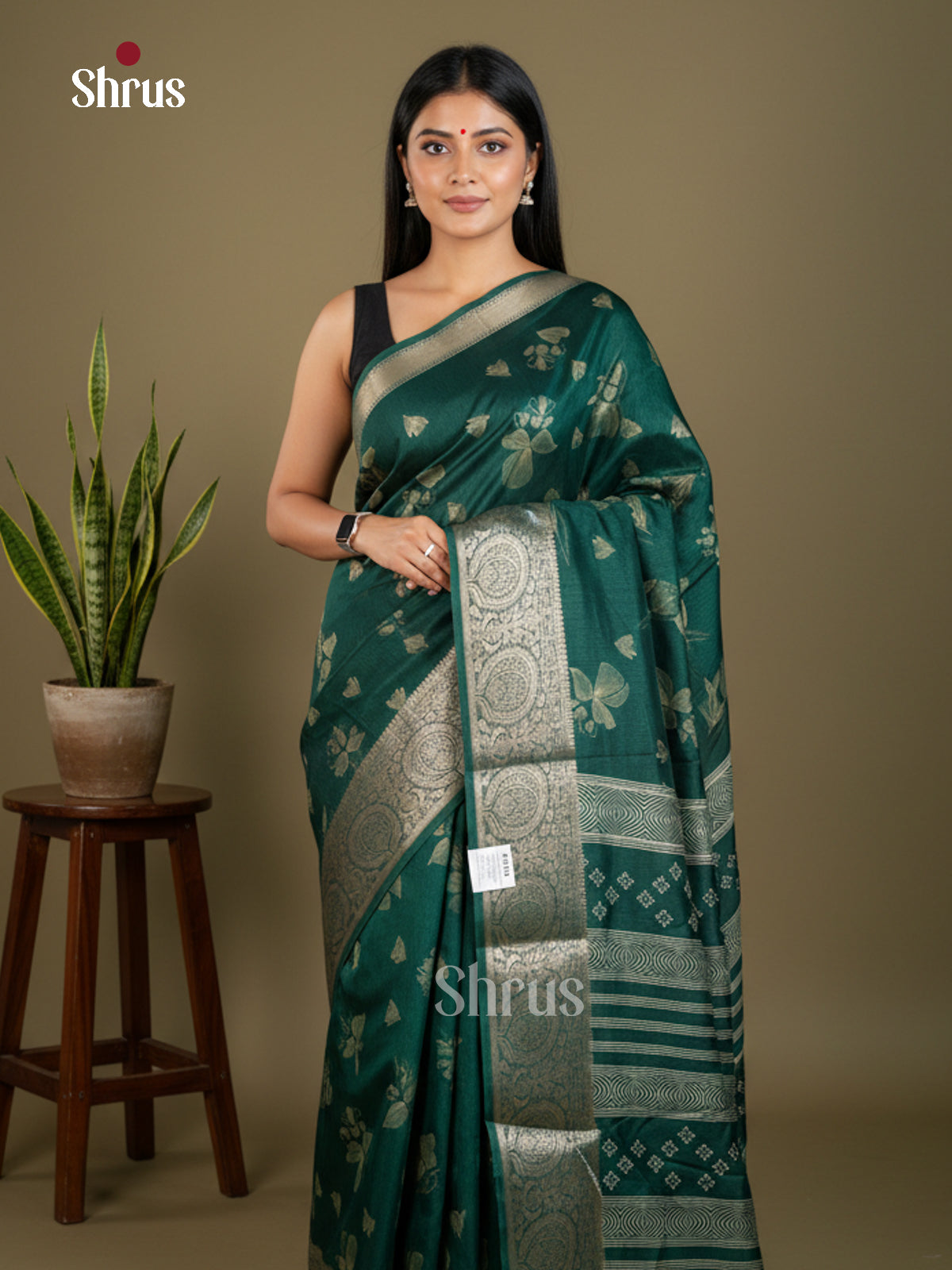 Semi Crepe Saree - EBS04059 - Shop on Shrus.com