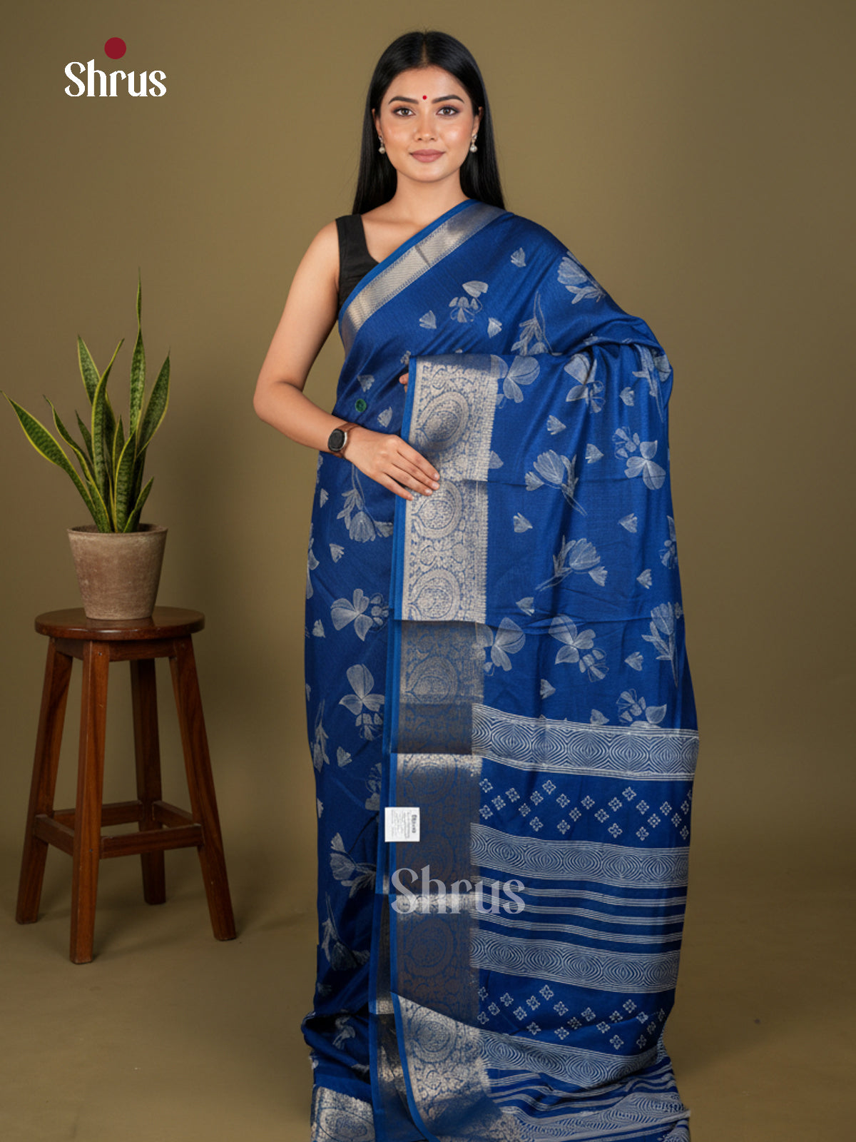 EBS04060 - Semi Crepe - Saree - Shop on Shrus.com