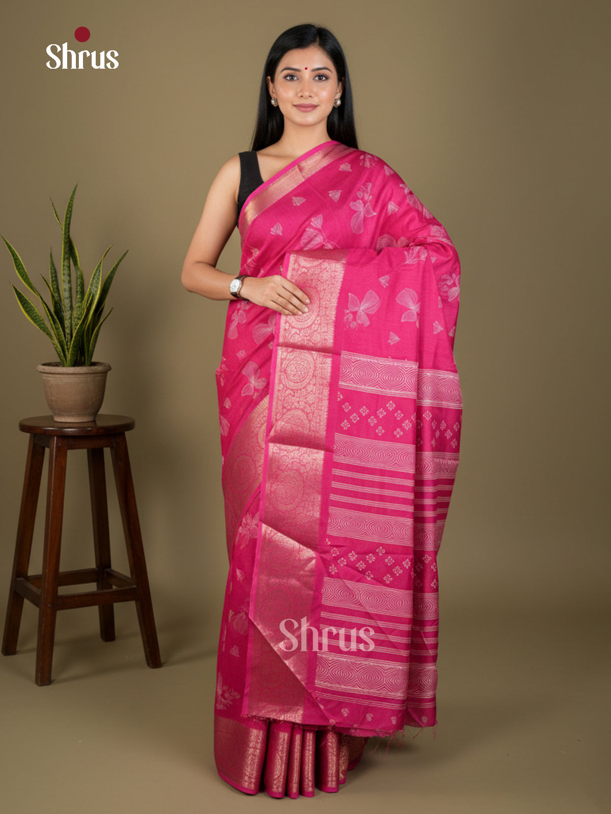 EBS04061 - Semi Crepe - Saree - Shop on Shrus.com