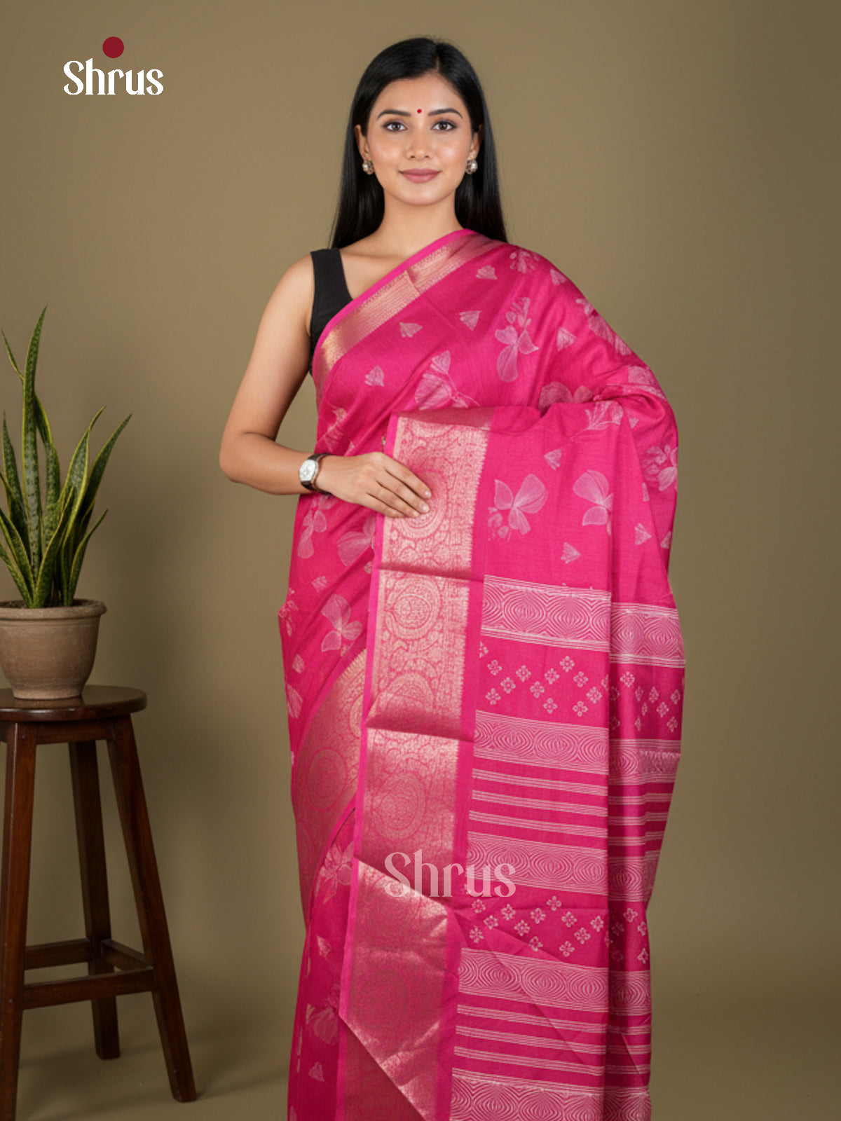 EBS04061 - Semi Crepe - Saree - Shop on Shrus.com