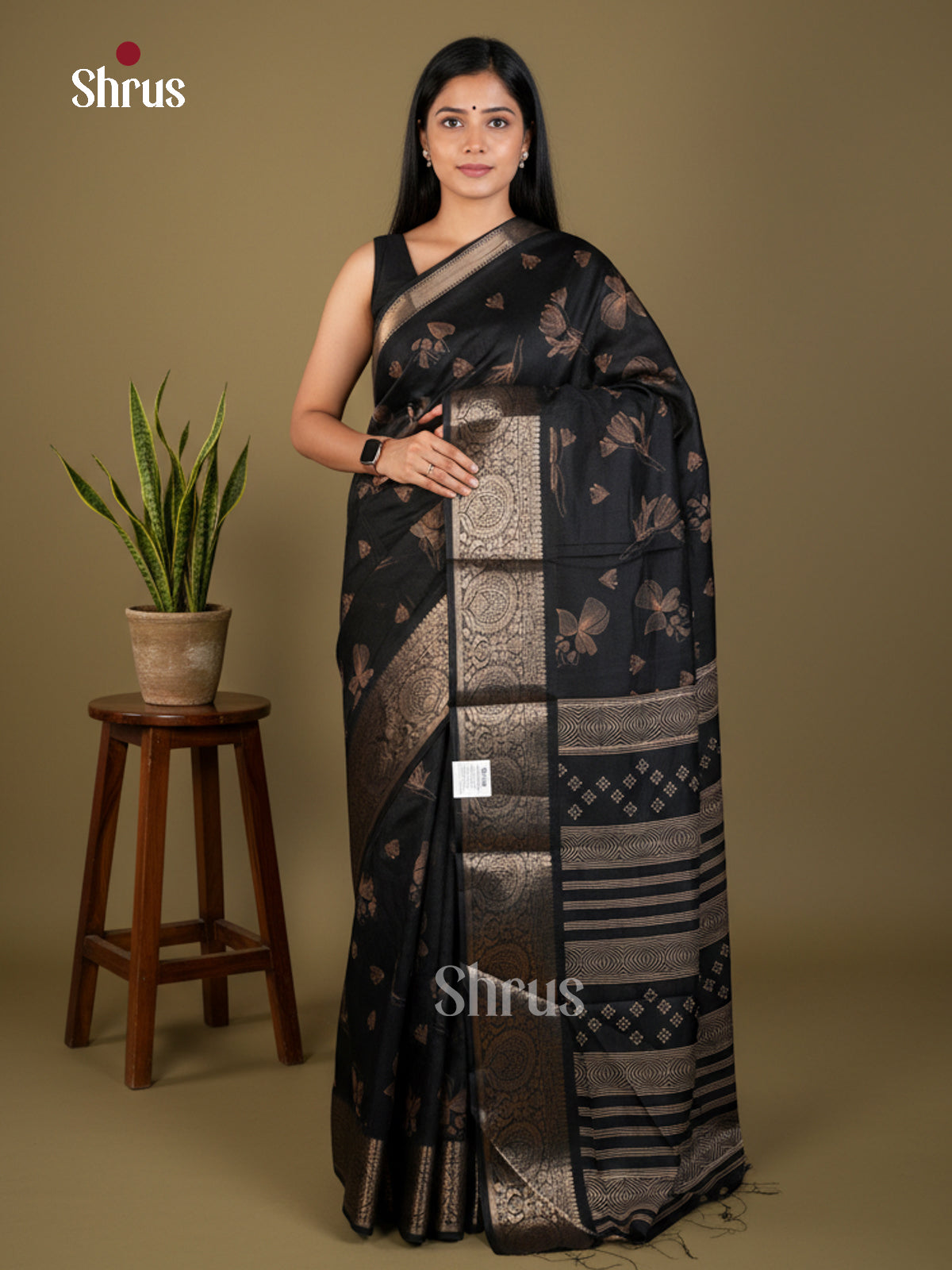 EBS04064 - Semi Crepe - Saree - Shop on Shrus.com